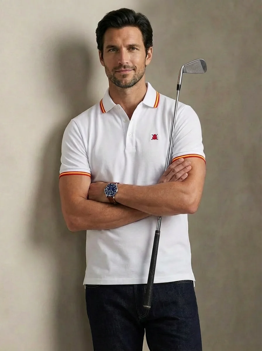 Polo Blanco España Clásico Hombre - Image 3