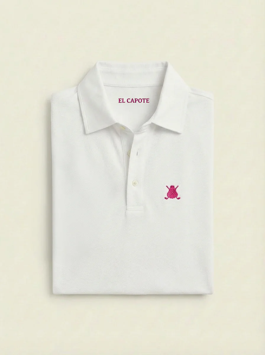 Polo Blanco Tejido Técnico Hombre - Image 4