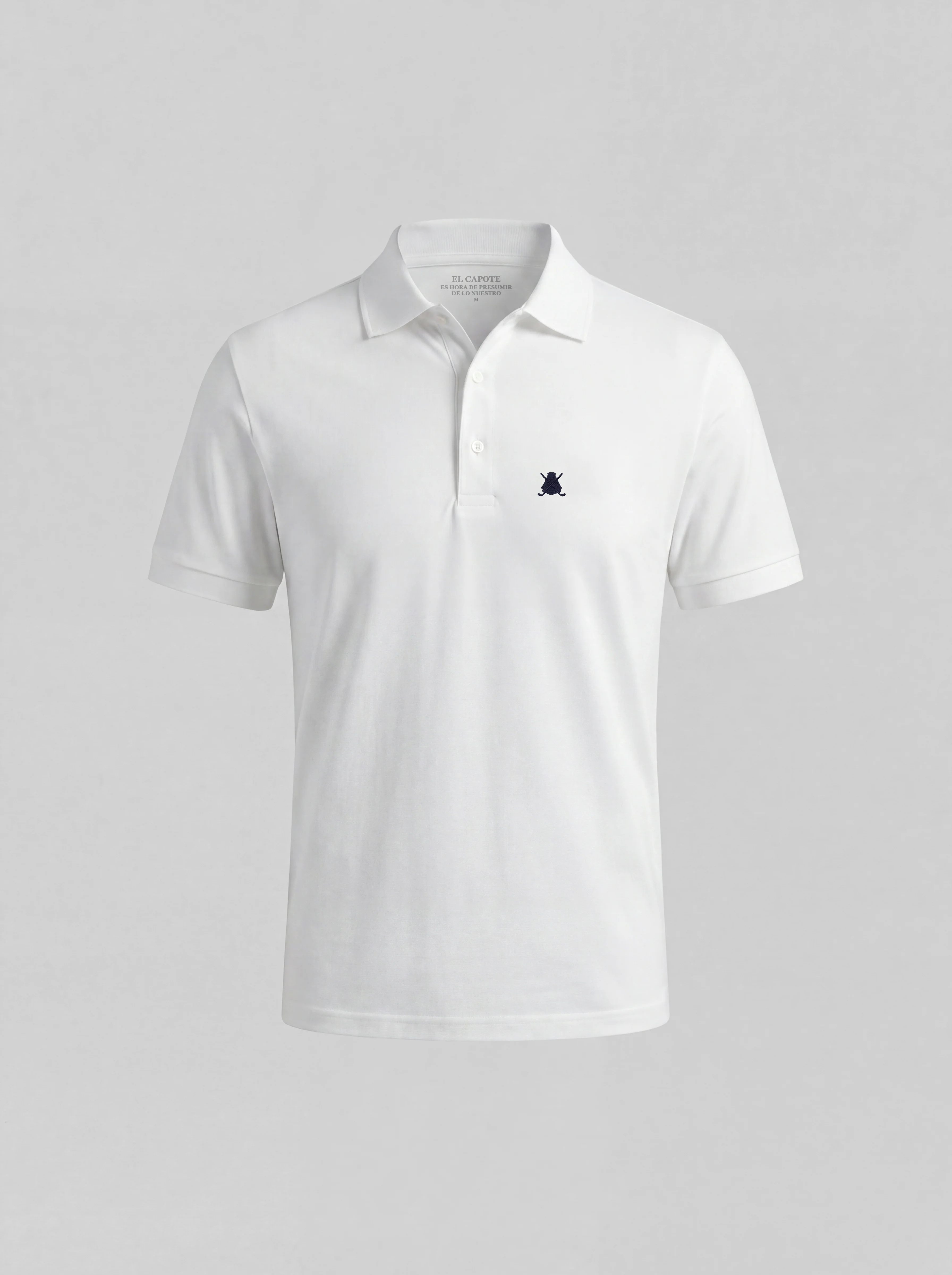 Polo Blanco Manga Corta Soft Hombre - Image 2