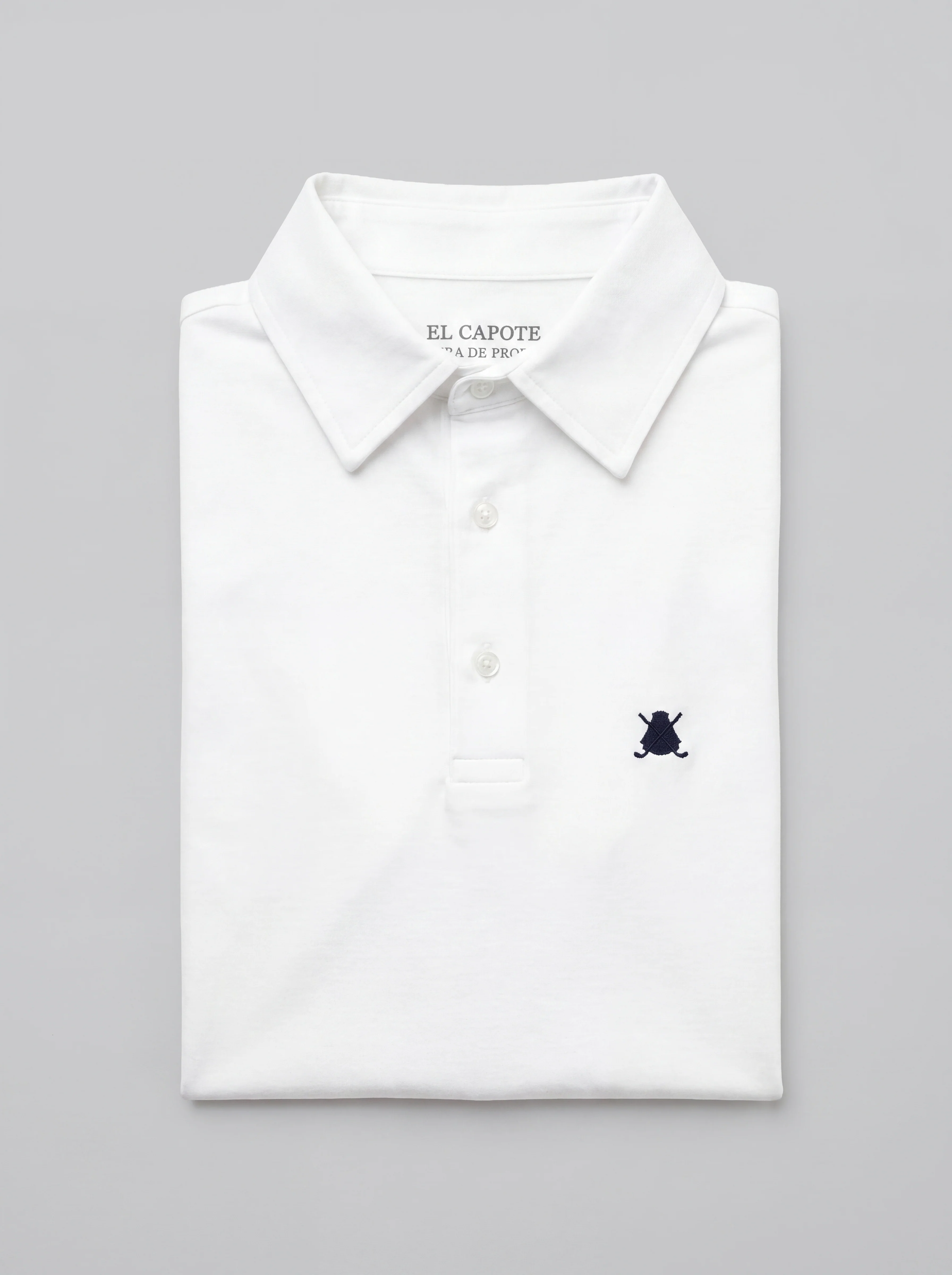 Polo Blanco Manga Corta Soft Hombre - Image 3