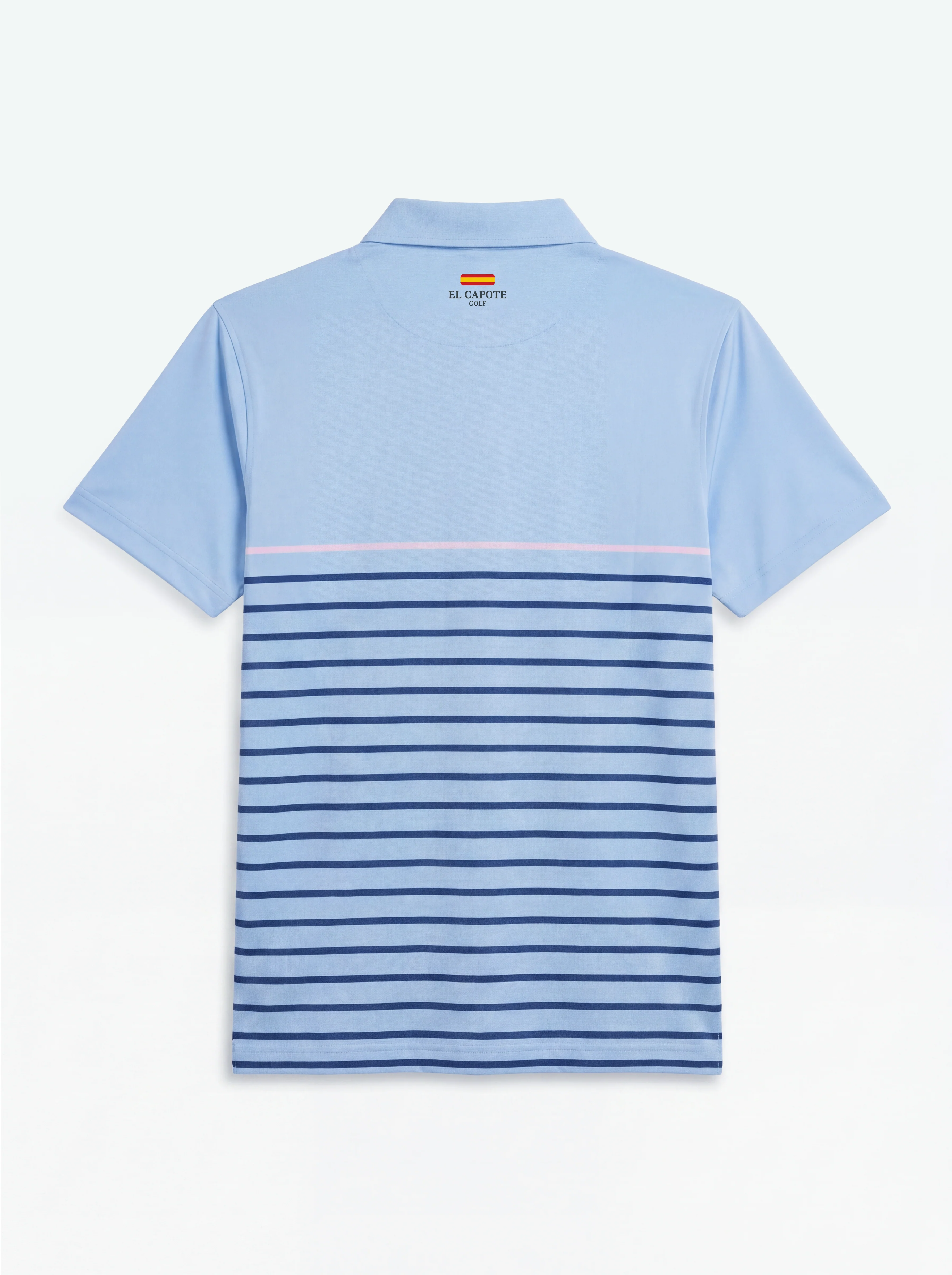 Polo Celeste Rayas Ultraligero Hombre - Image 4