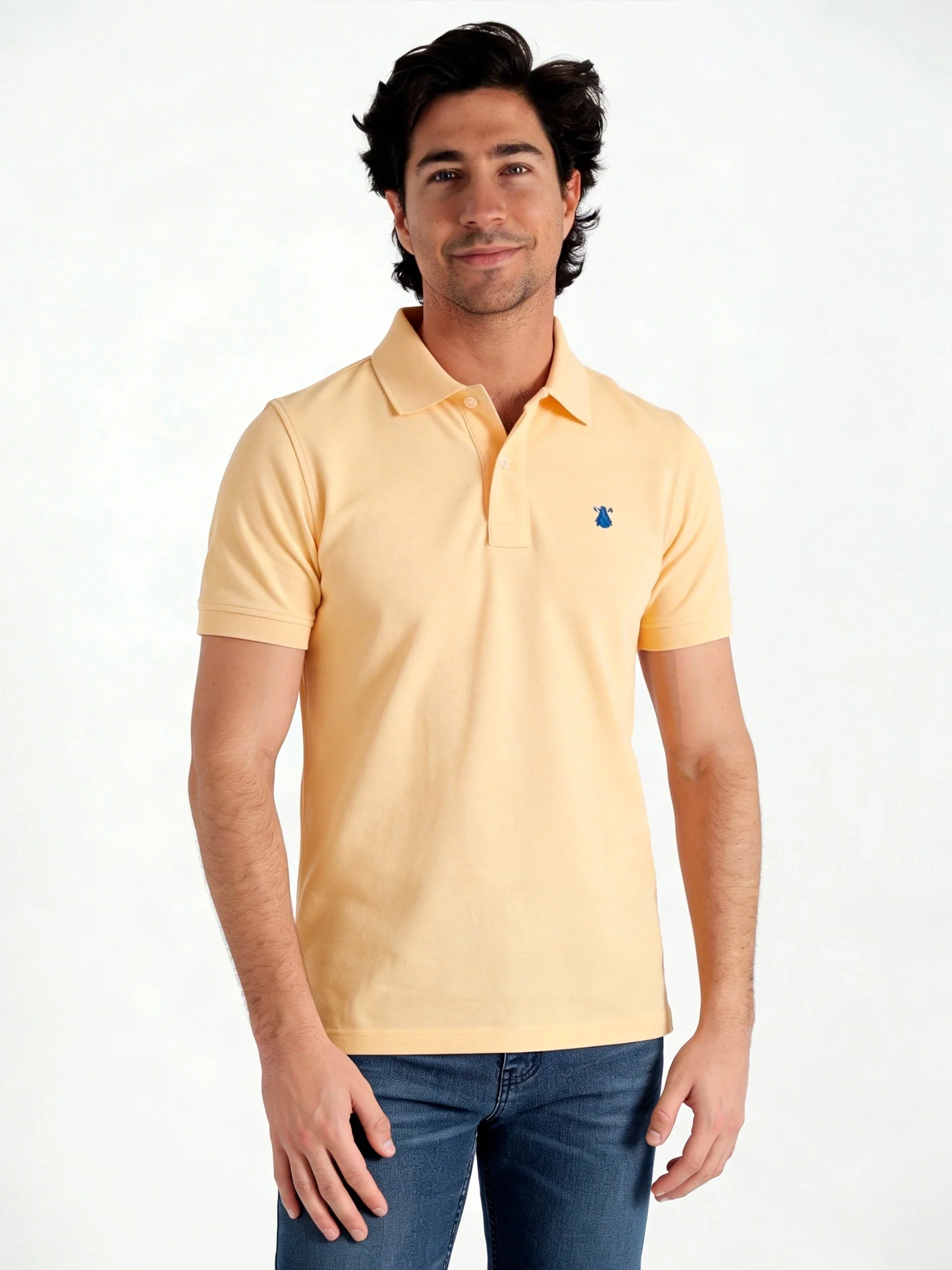Polo Classic Amarillo Claro Hombre