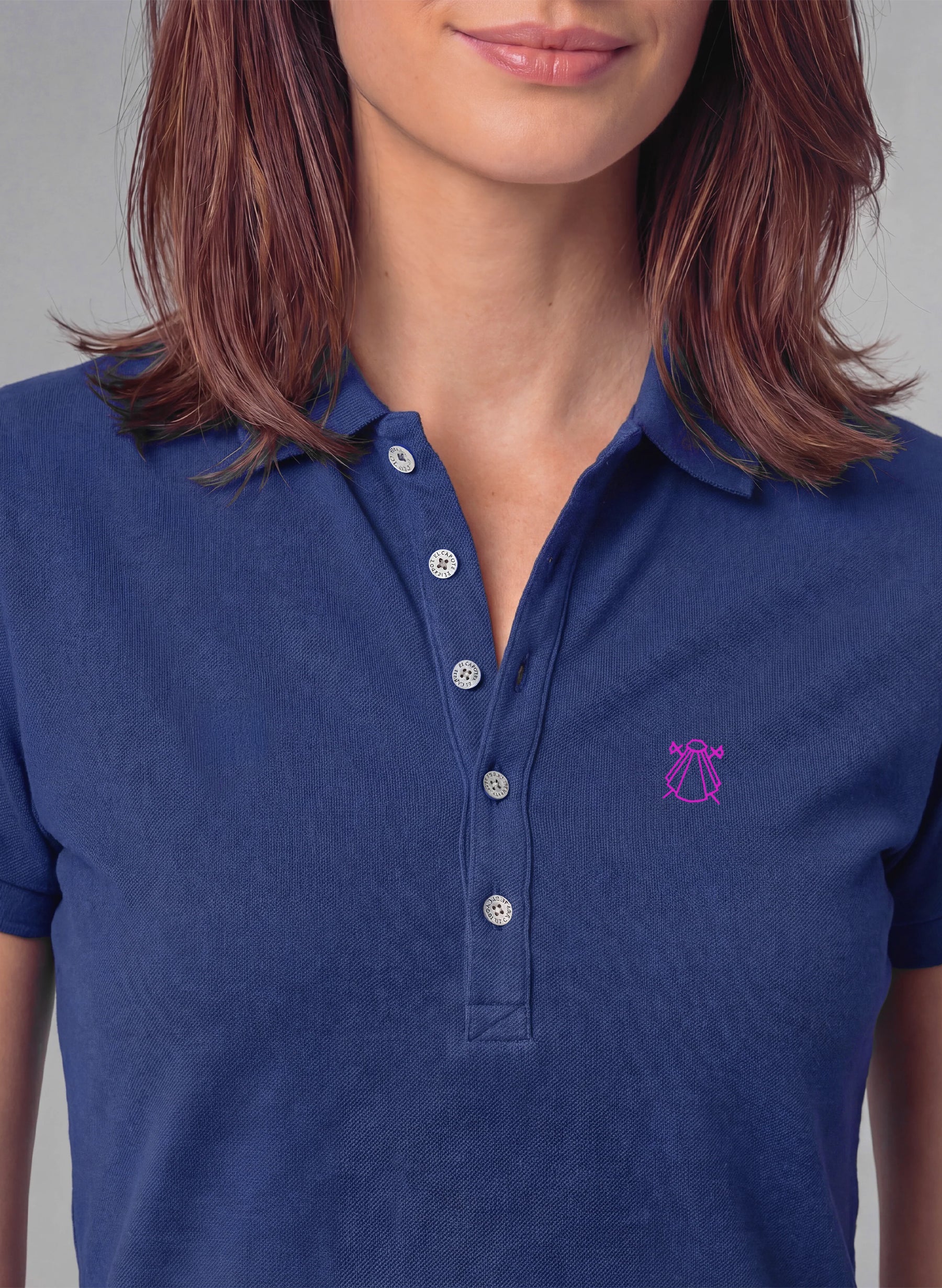 Polo Classic Azul Índigo Mujer - Image 3