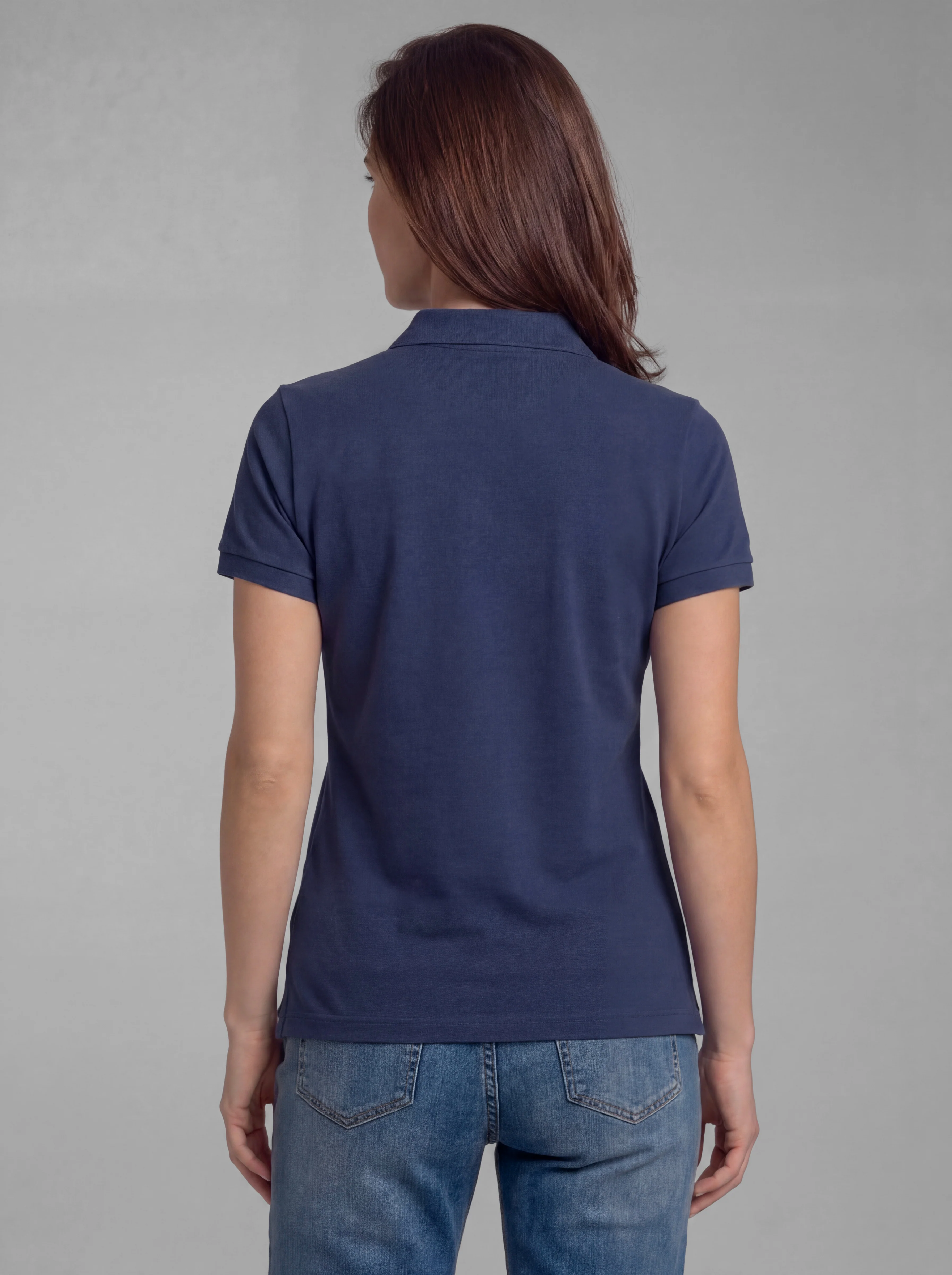 Polo Classic Azul Marino Mujer - Image 2