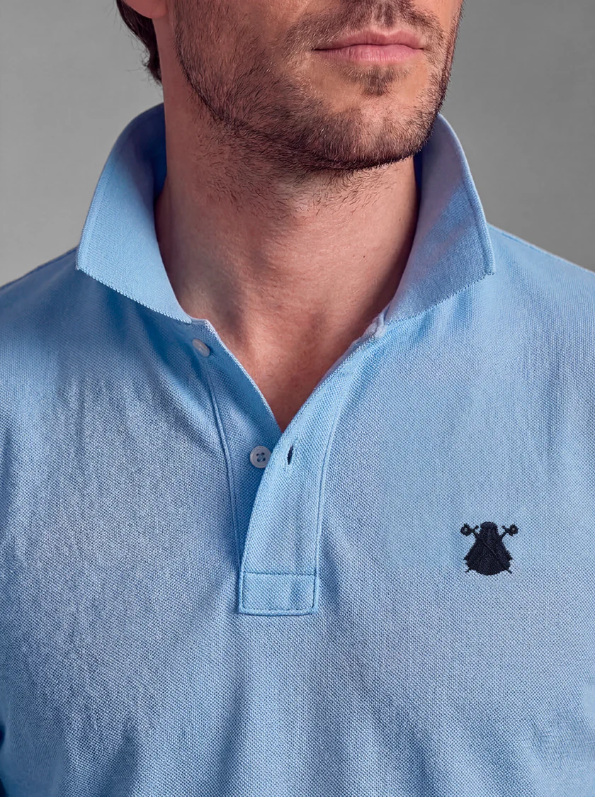 Polo Classic Celeste Hombre - Image 4