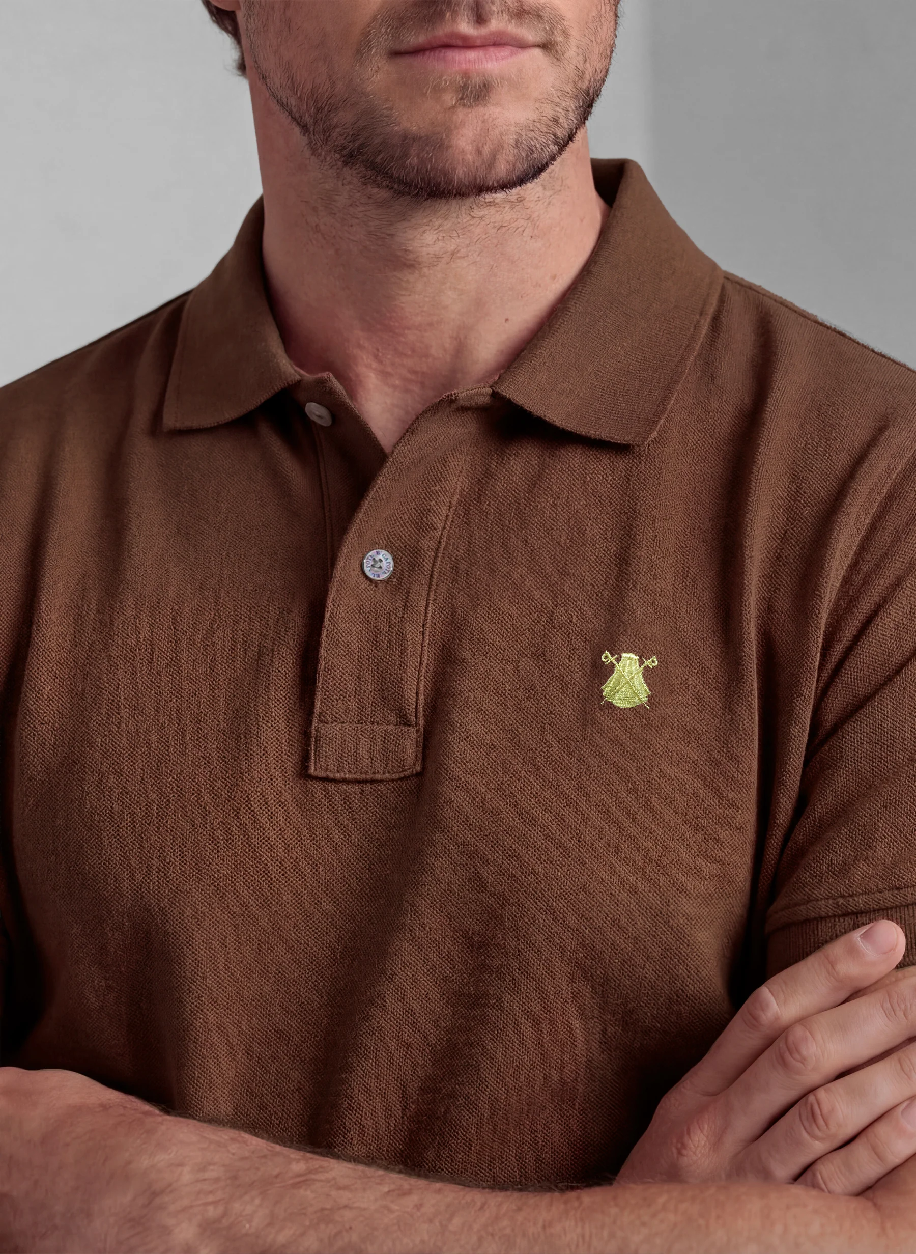 Polo Classic Marrón Hombre - Image 3