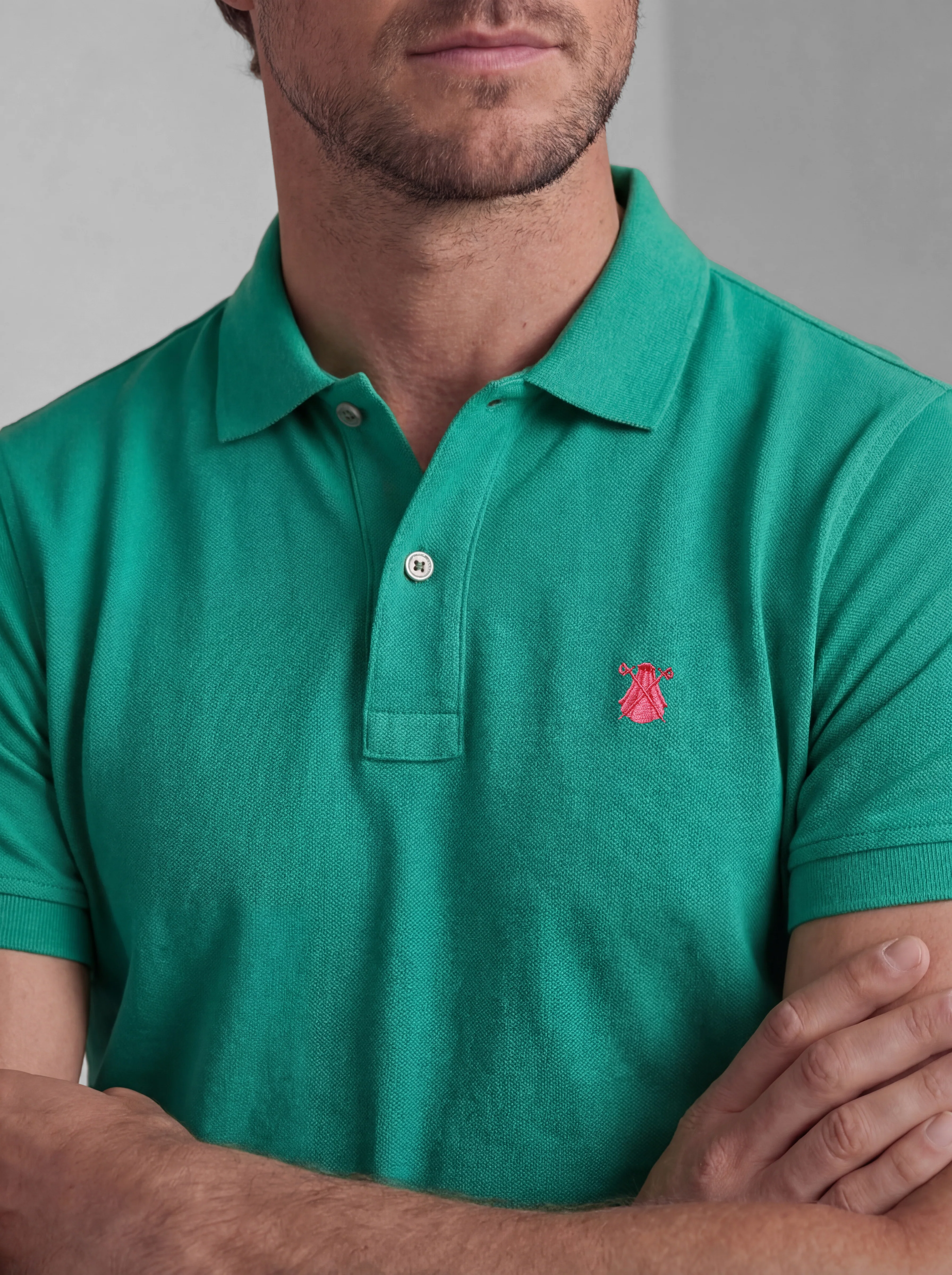 Polo Classic Verde Aguamarina Hombre - Image 3