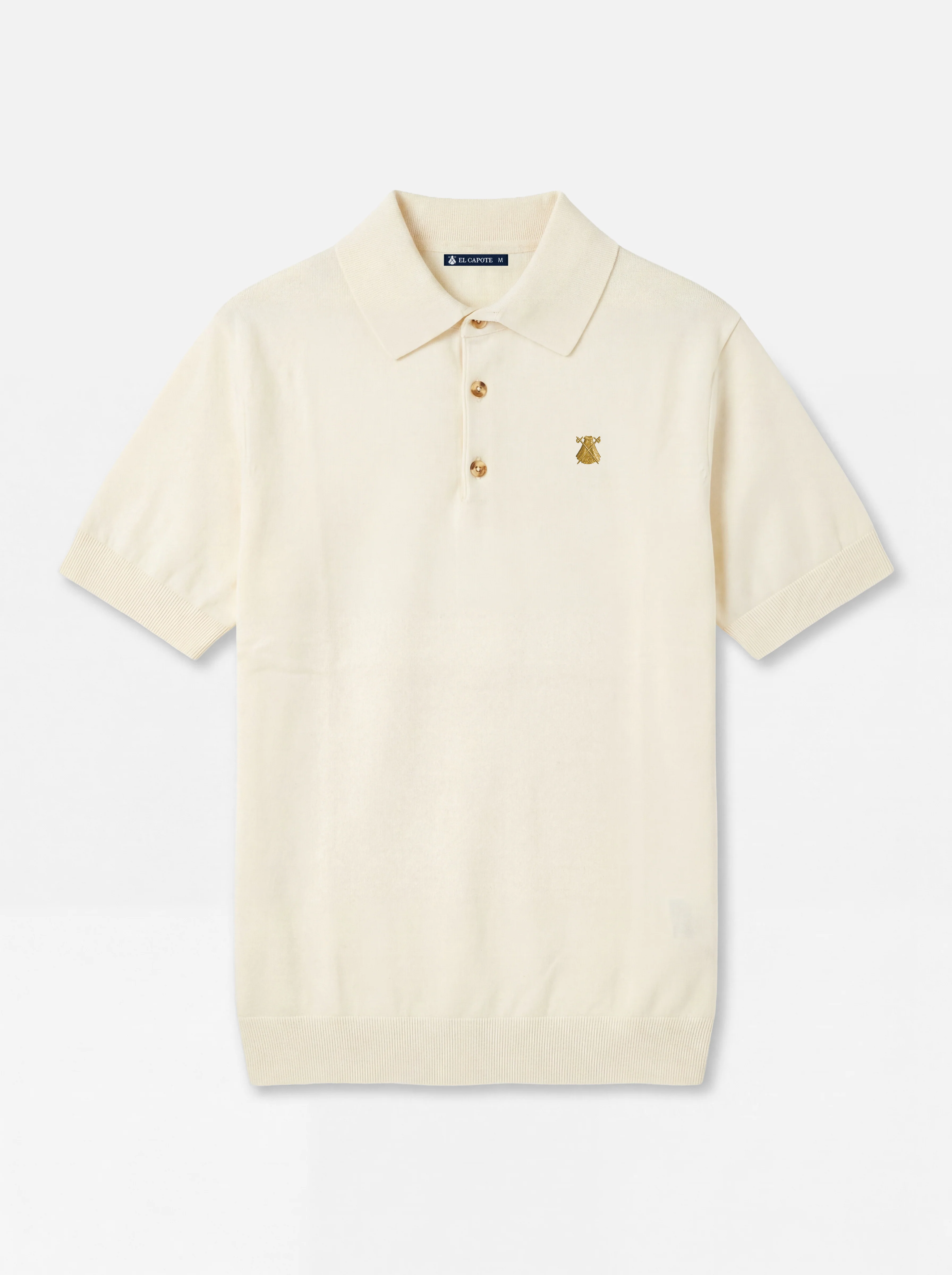 Polo Crema de Manga Corta Hombre - Image 4