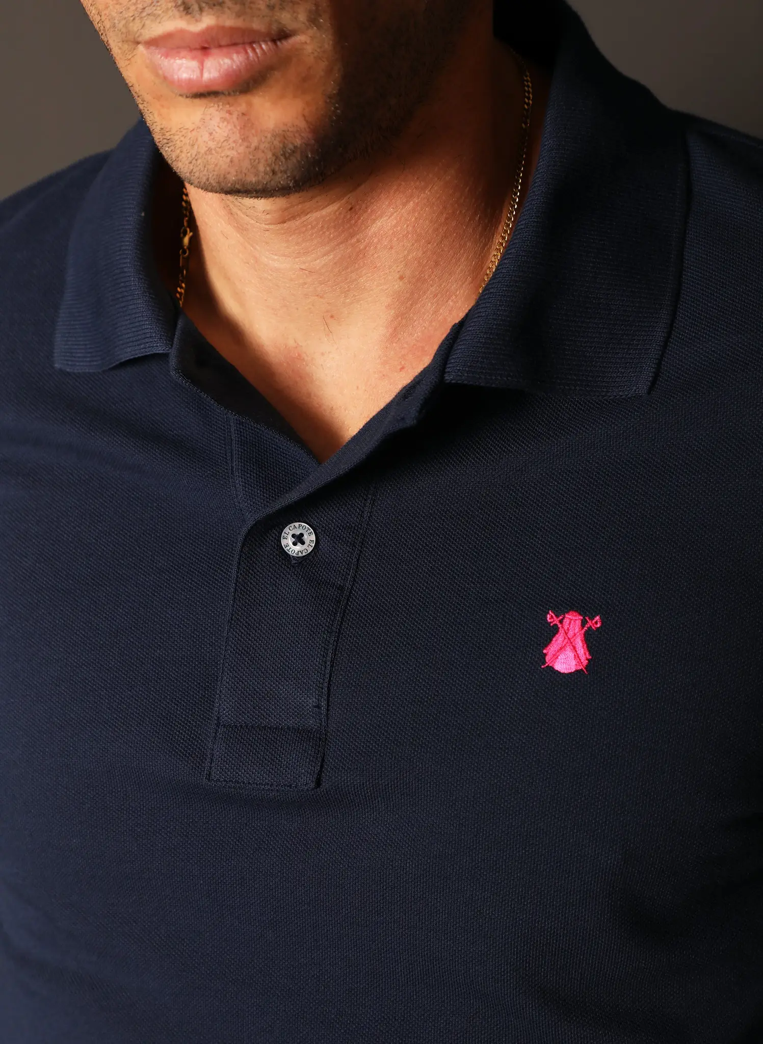Polo Azul Classic Hombre - Image 4
