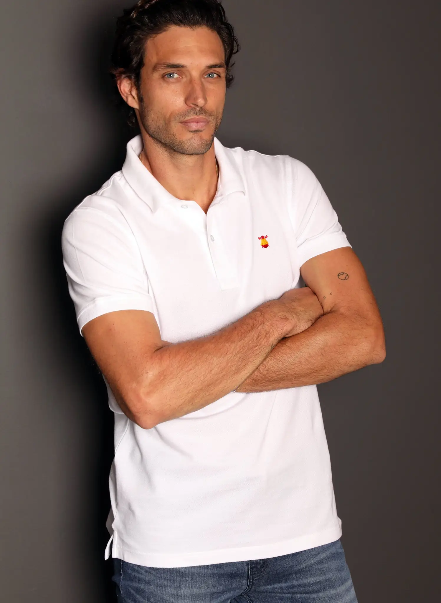Polo Blanco Capote España Hombre - Image 4