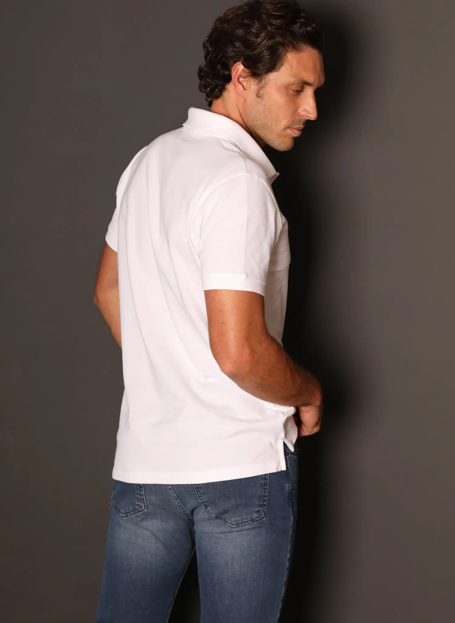 Polo Blanco Capote España Hombre - Image 5