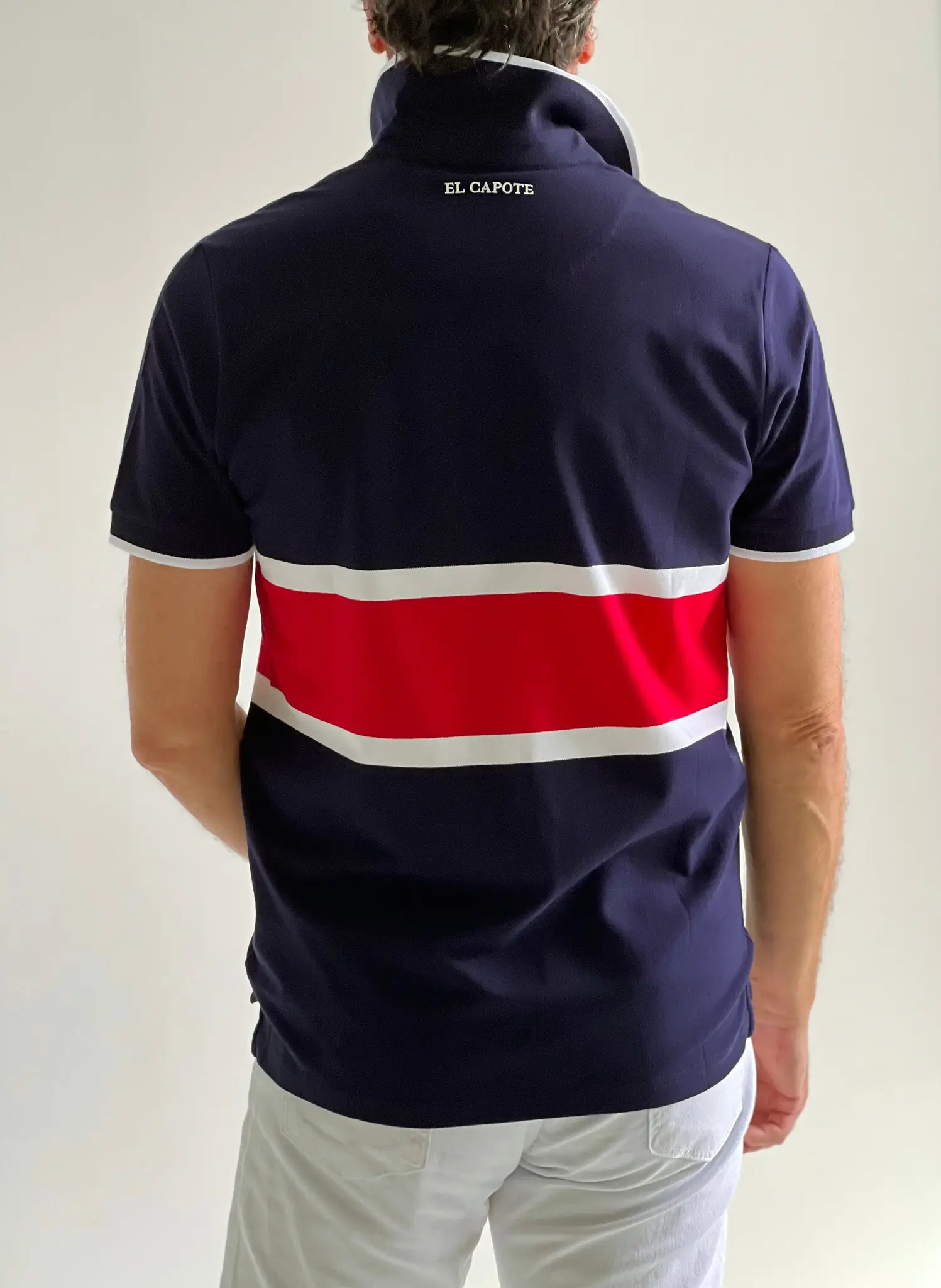 Polo Marino Franja Roja Hombre - Image 3