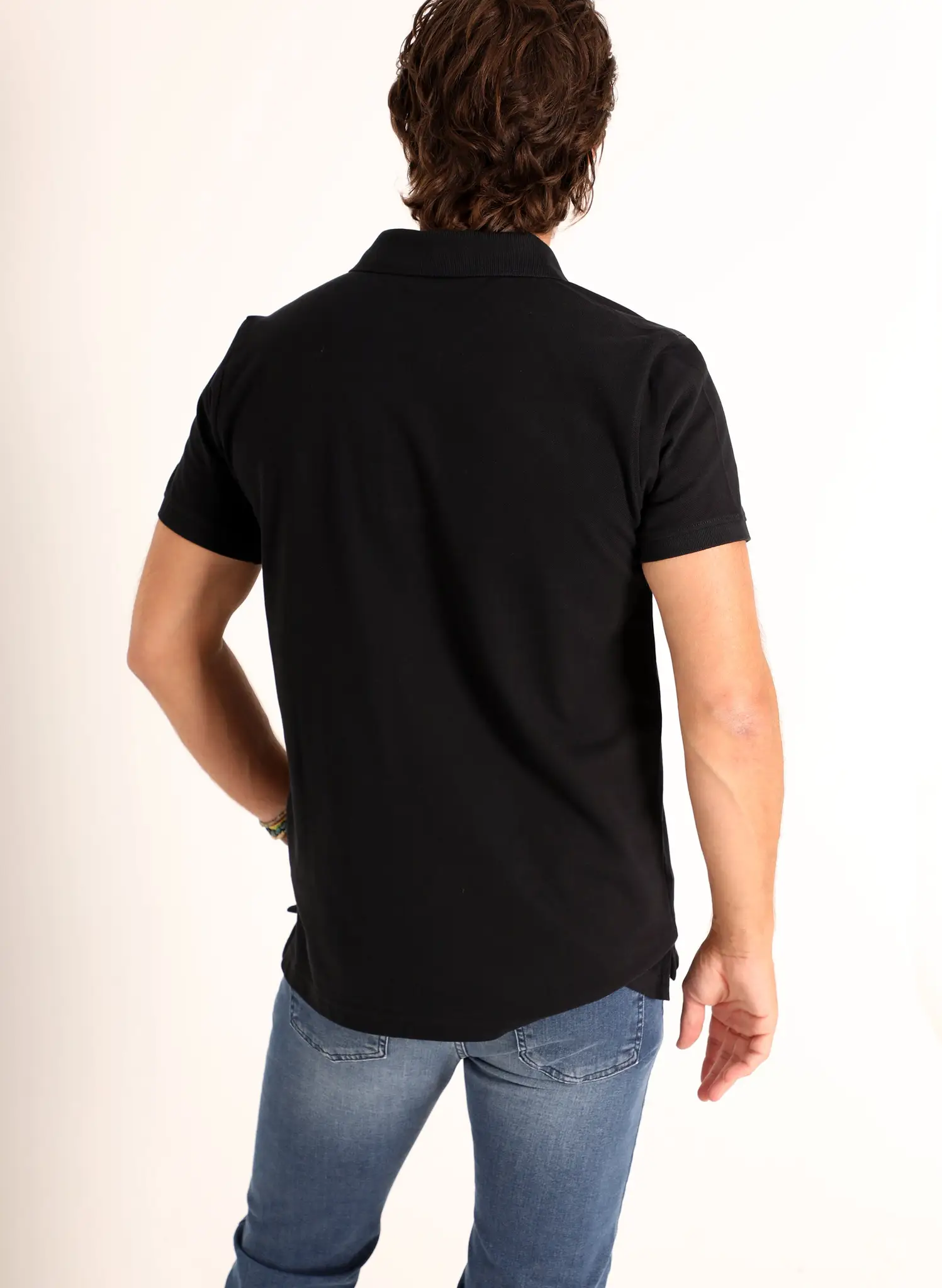 Polo Negro Classic Hombre - Image 4