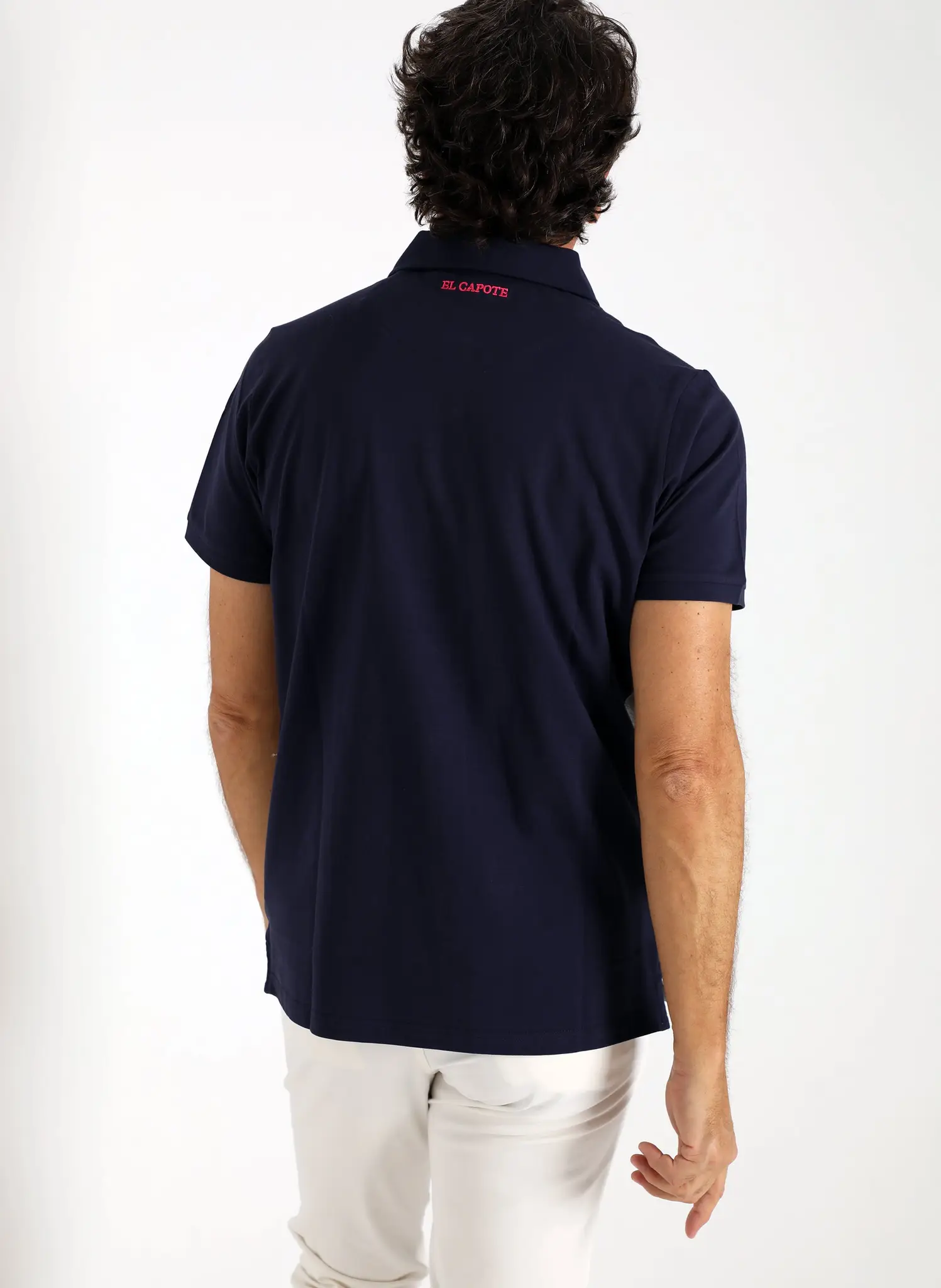 Polo Jaspeado Gris/Azul Hombre - Image 5