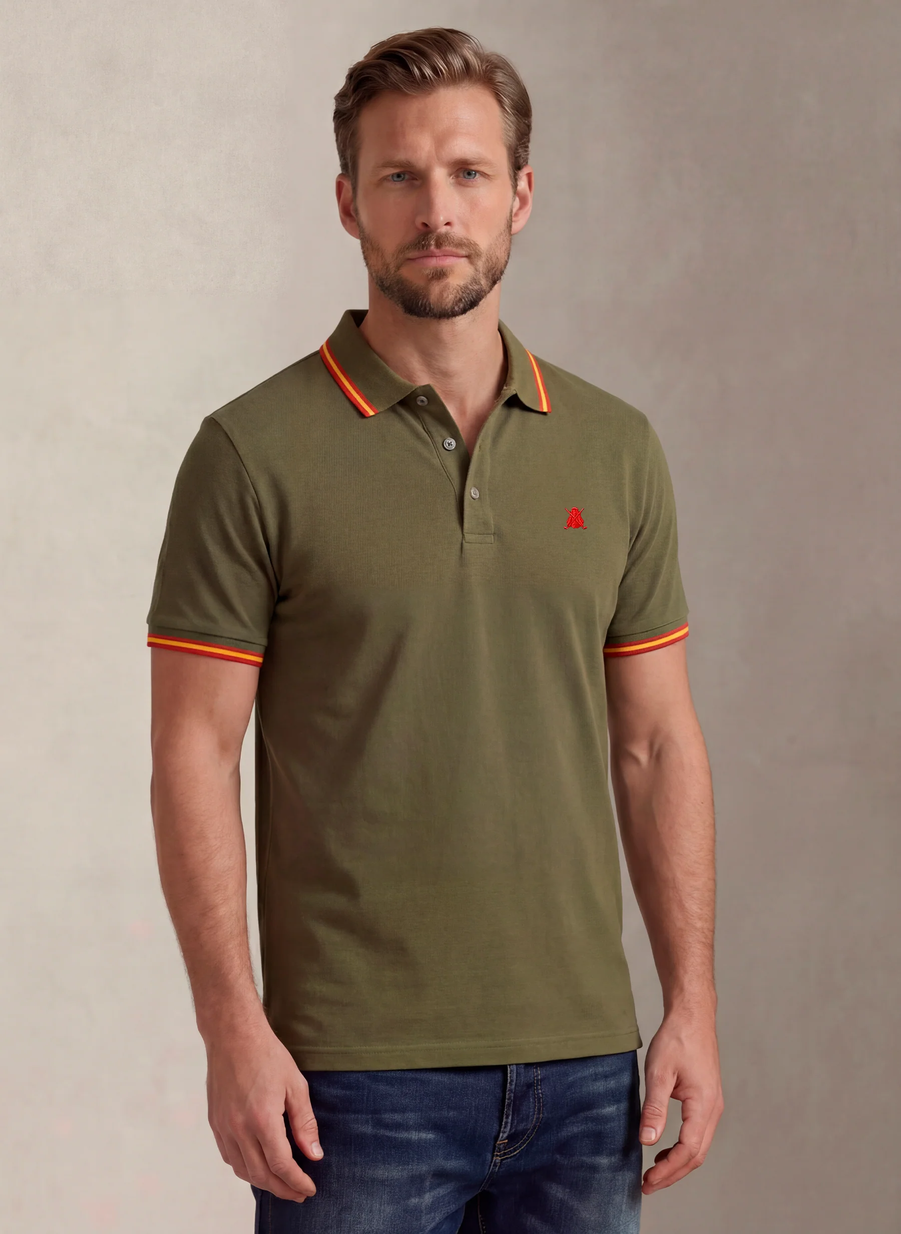 Polo Kaki España Clásico Hombre