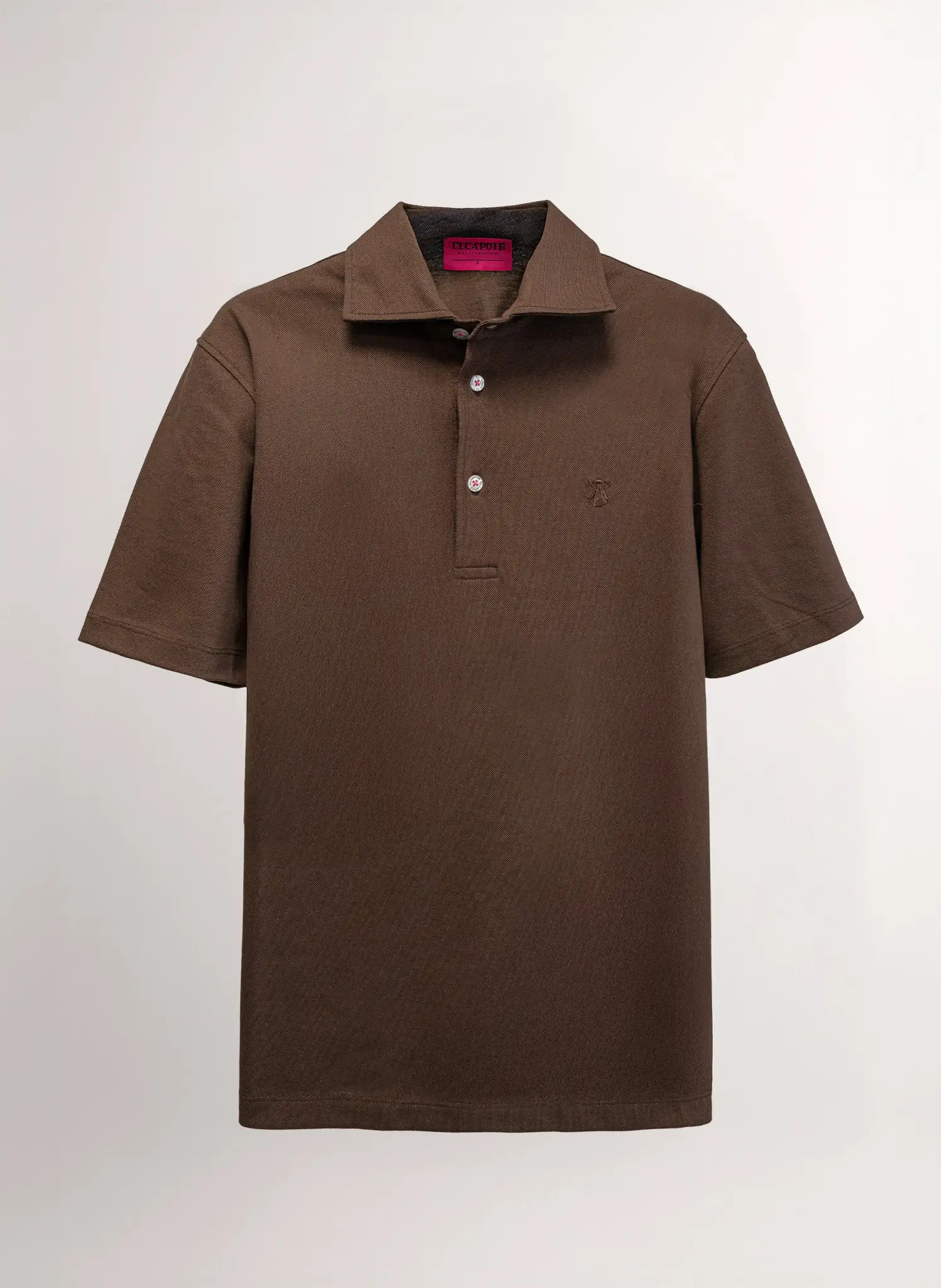 Polo Marrón Mercerizado Hombre - Image 2
