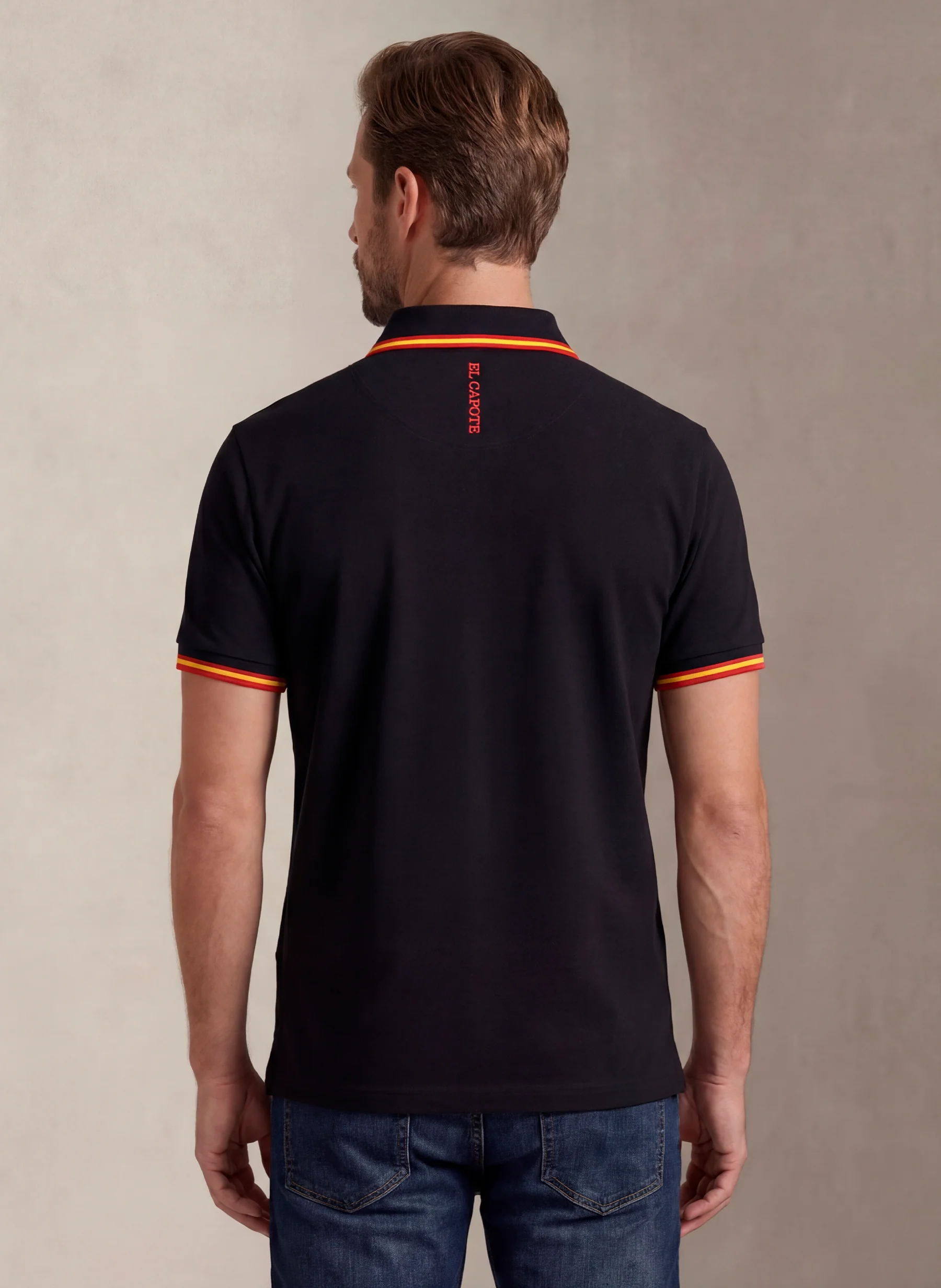 Polo Negro España Clásico Hombre - Image 2