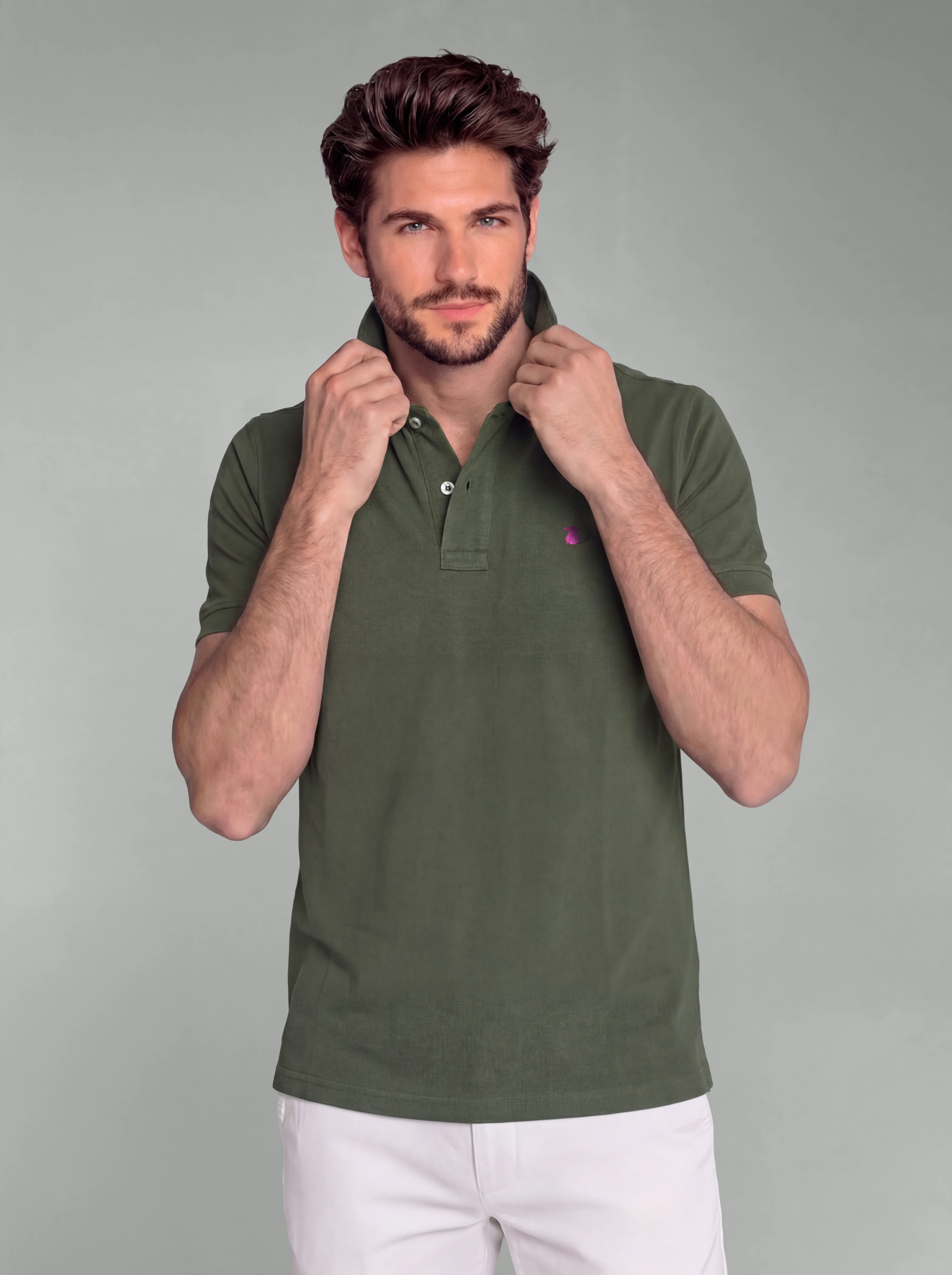 Polo Nuevo Verde Kaki Hombre