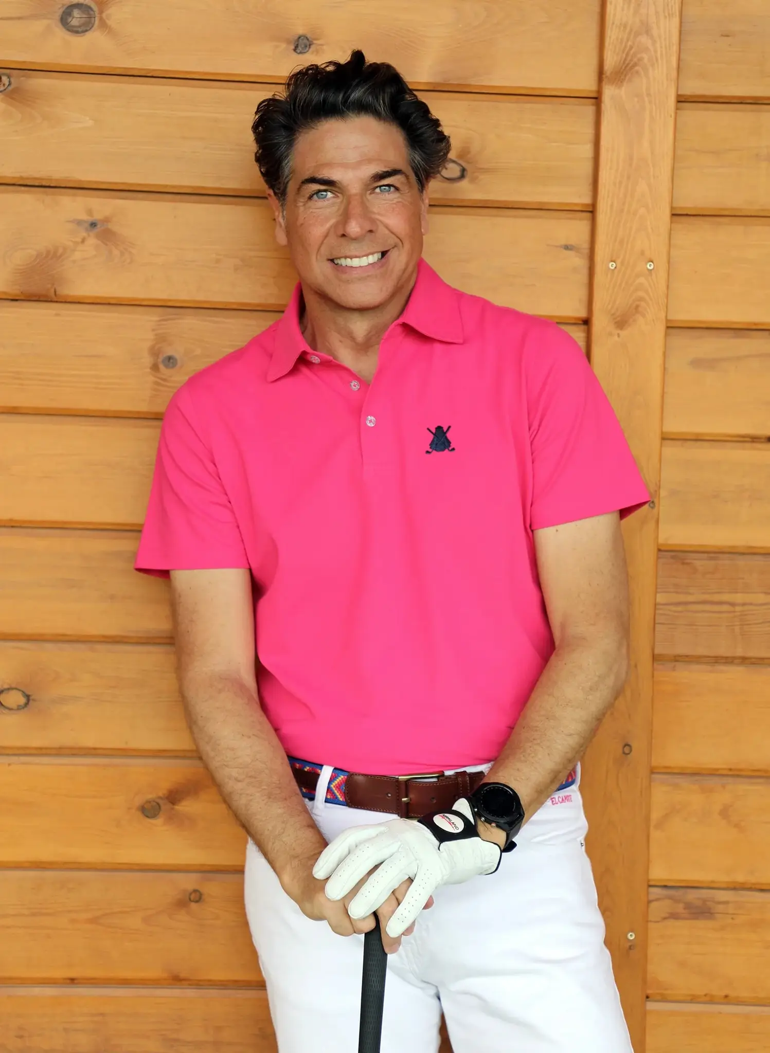 Polo Rosa Capote Liso Tejido Técnico Hombre - Image 4
