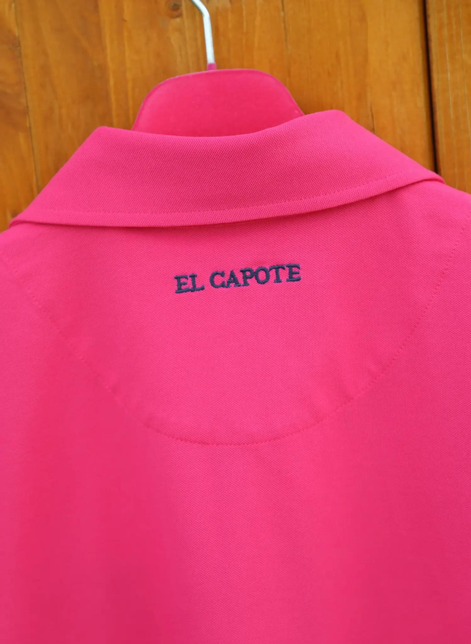Polo Rosa Capote Liso Tejido Técnico Hombre - Image 7