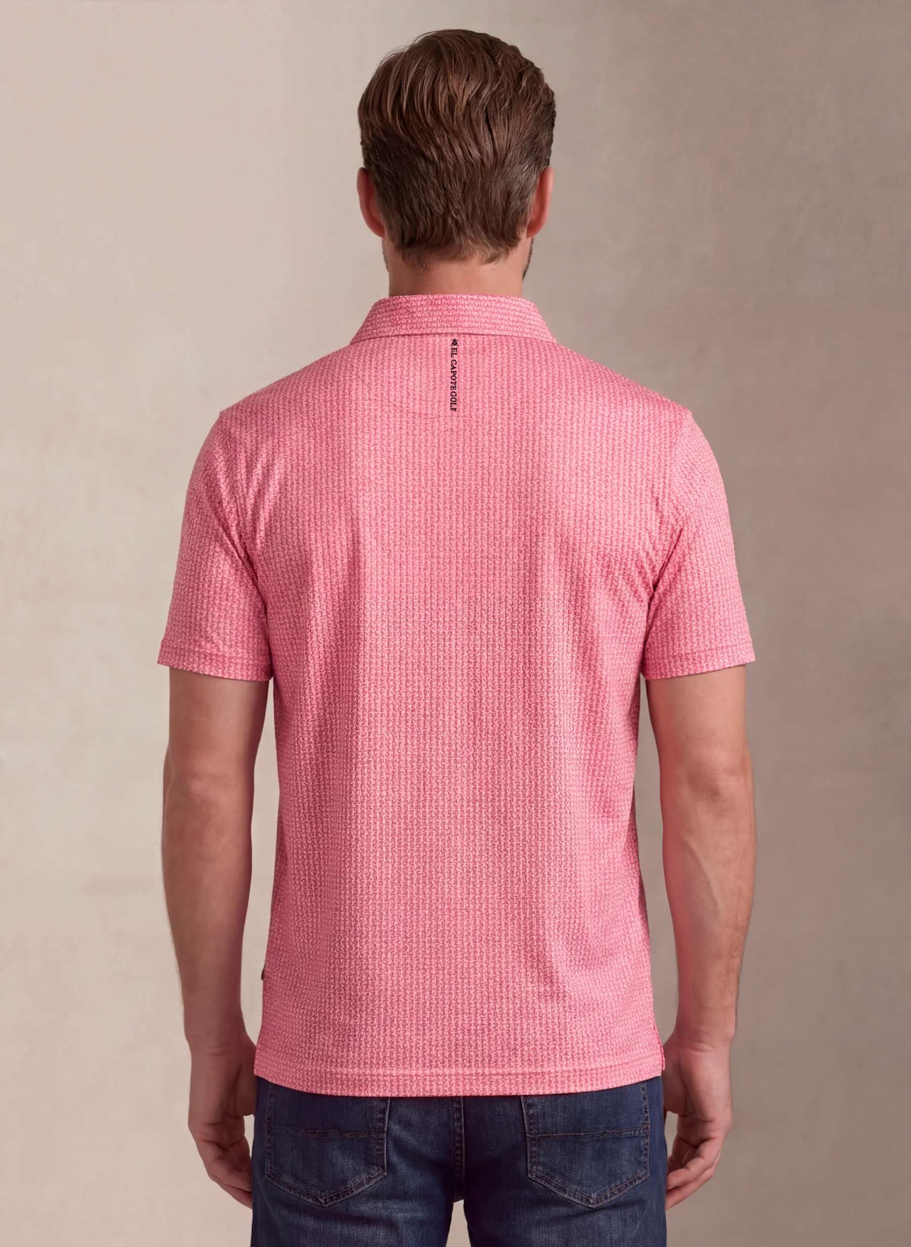 Polo Rosa Jaspeado Ultraligero Hombre - Image 2
