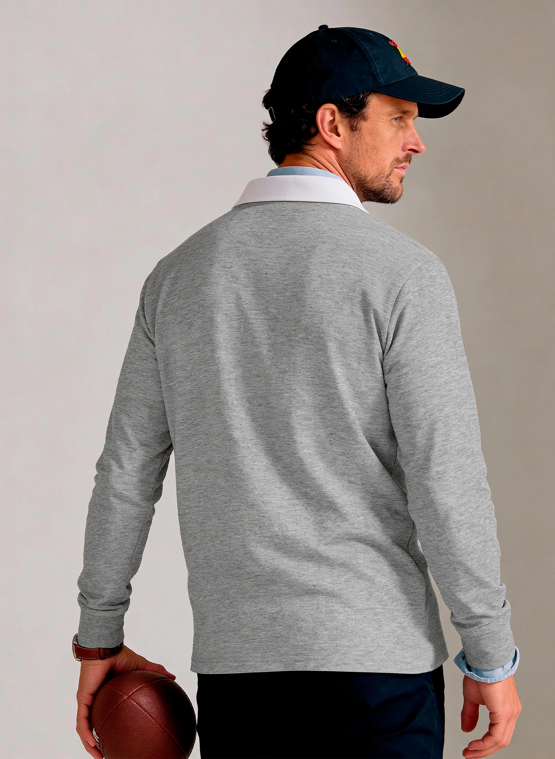 Polo Rugby Gris Hombre - Image 3