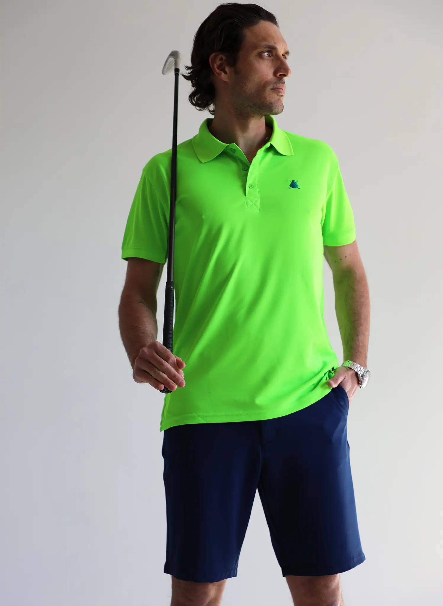 Polo Técnico Verde Lima Hombre - Image 3