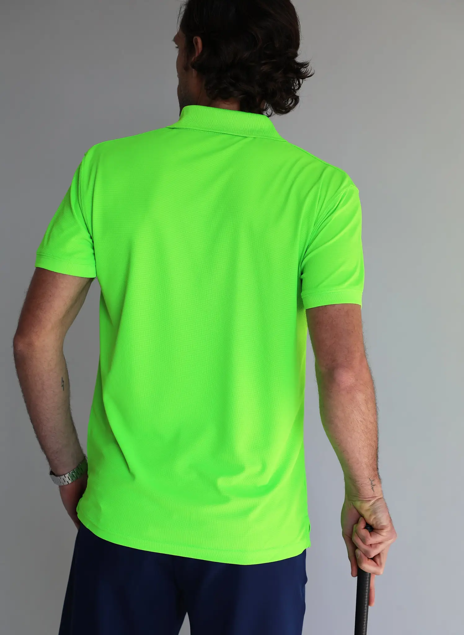 Polo Técnico Verde Lima Hombre - Image 4