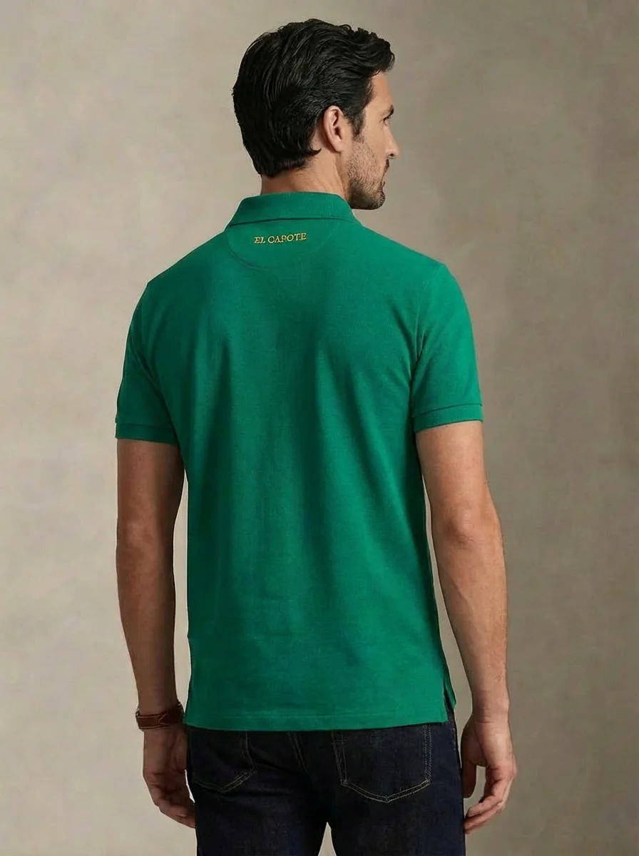 Polo Verde España Tejido Técnico Hombre - Image 4