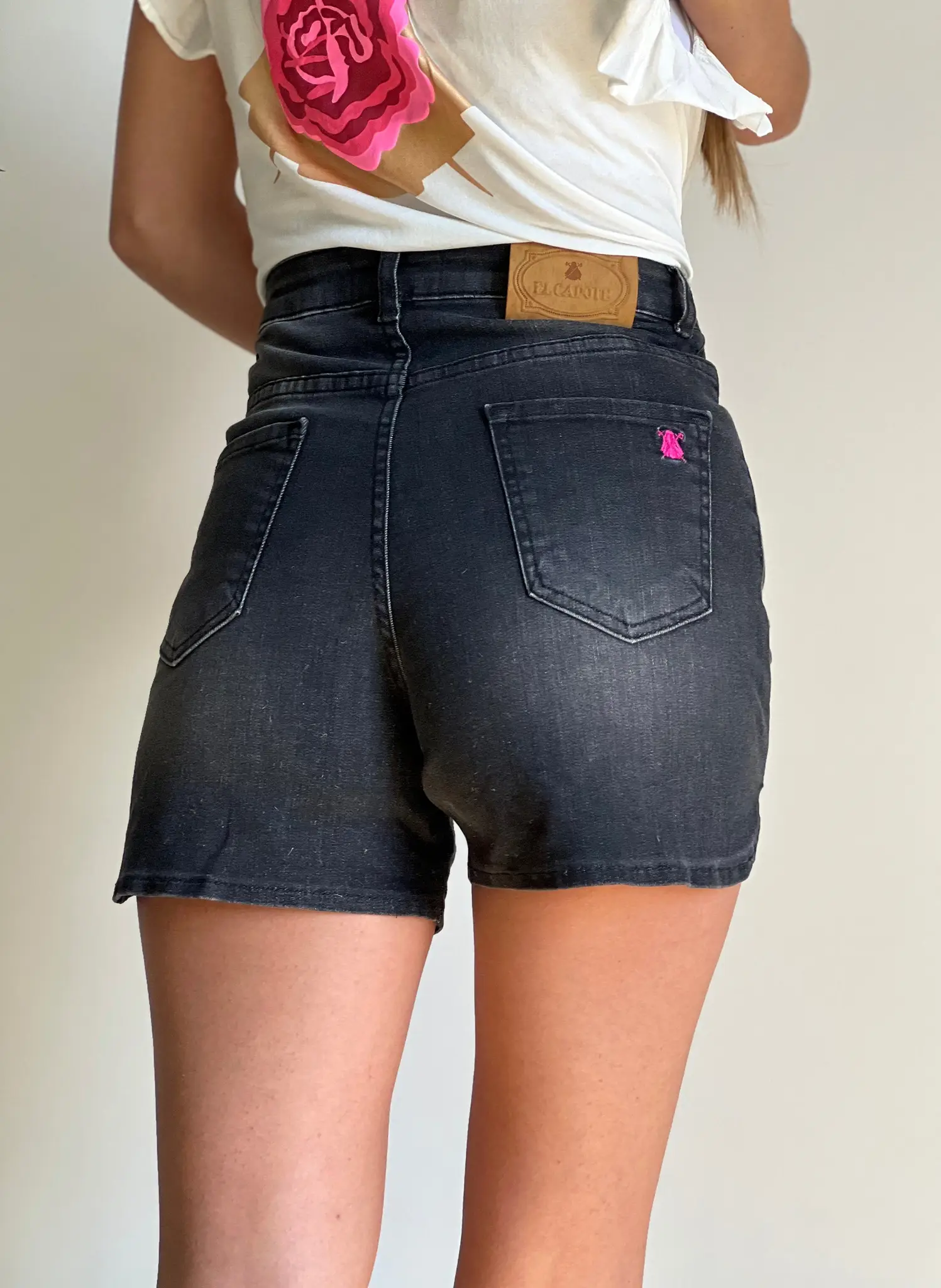 Short Vaquero Negro Mujer - Image 3