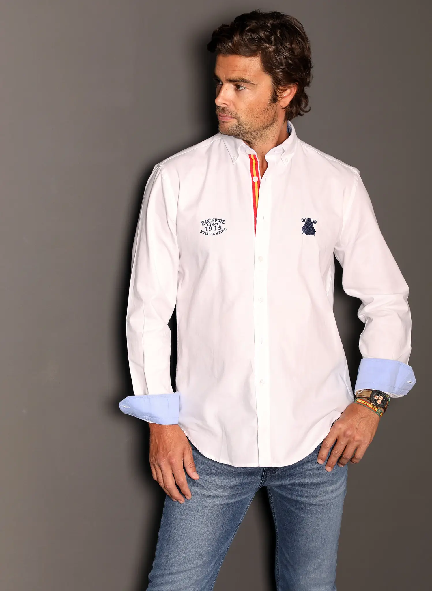 Camisa Blanca Regata España Hombre - Image 3