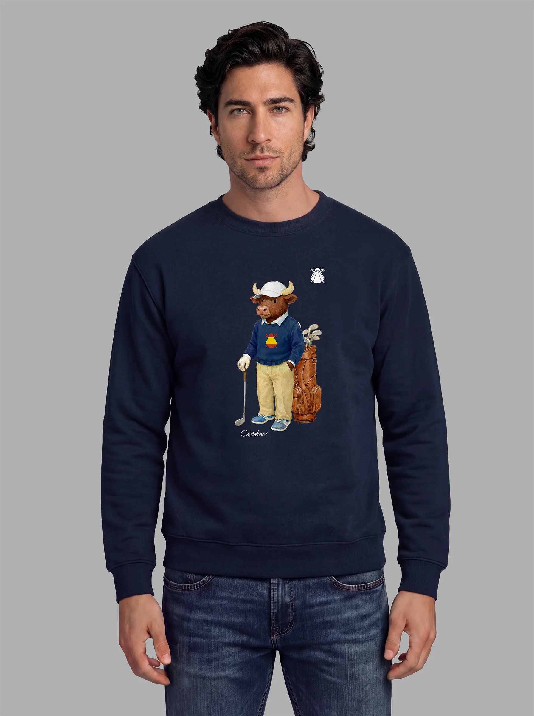 Sudadera Azul Marino Personalizable Hombre - Image 14