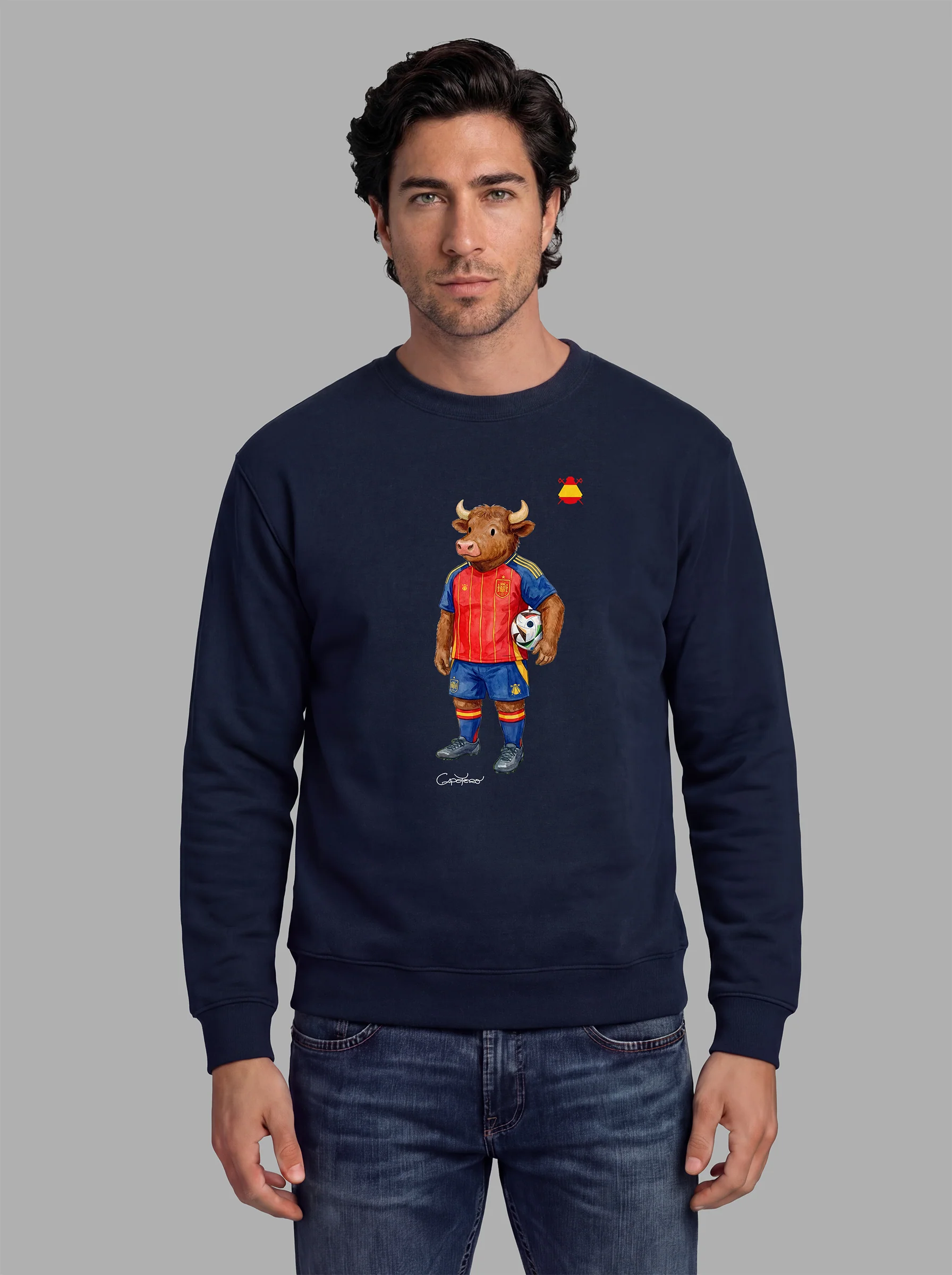Sudadera Azul Marino Personalizable Hombre - Image 15