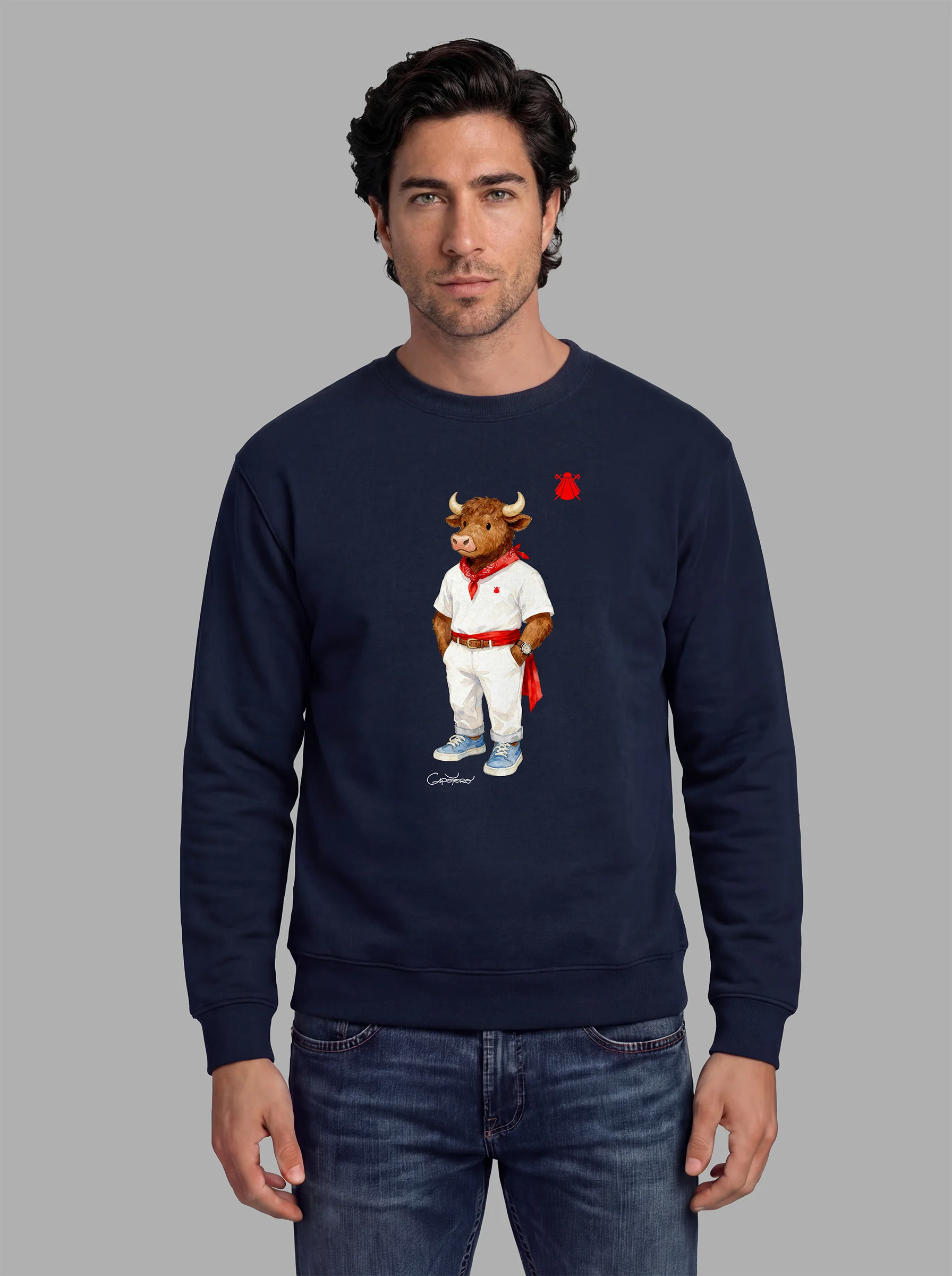 Sudadera Azul Marino Personalizable Hombre - Image 18
