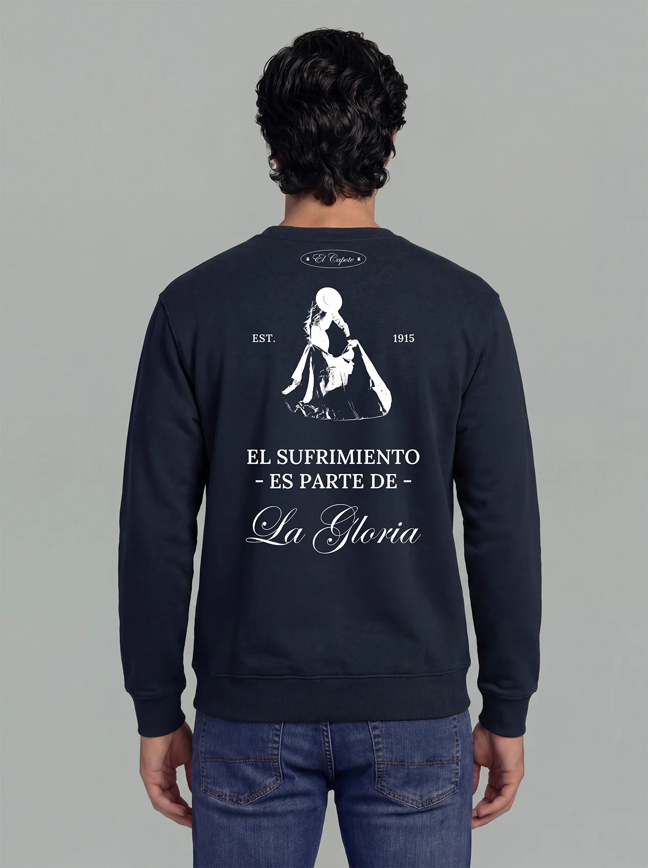 Sudadera Azul Marino Personalizable Hombre - Image 5