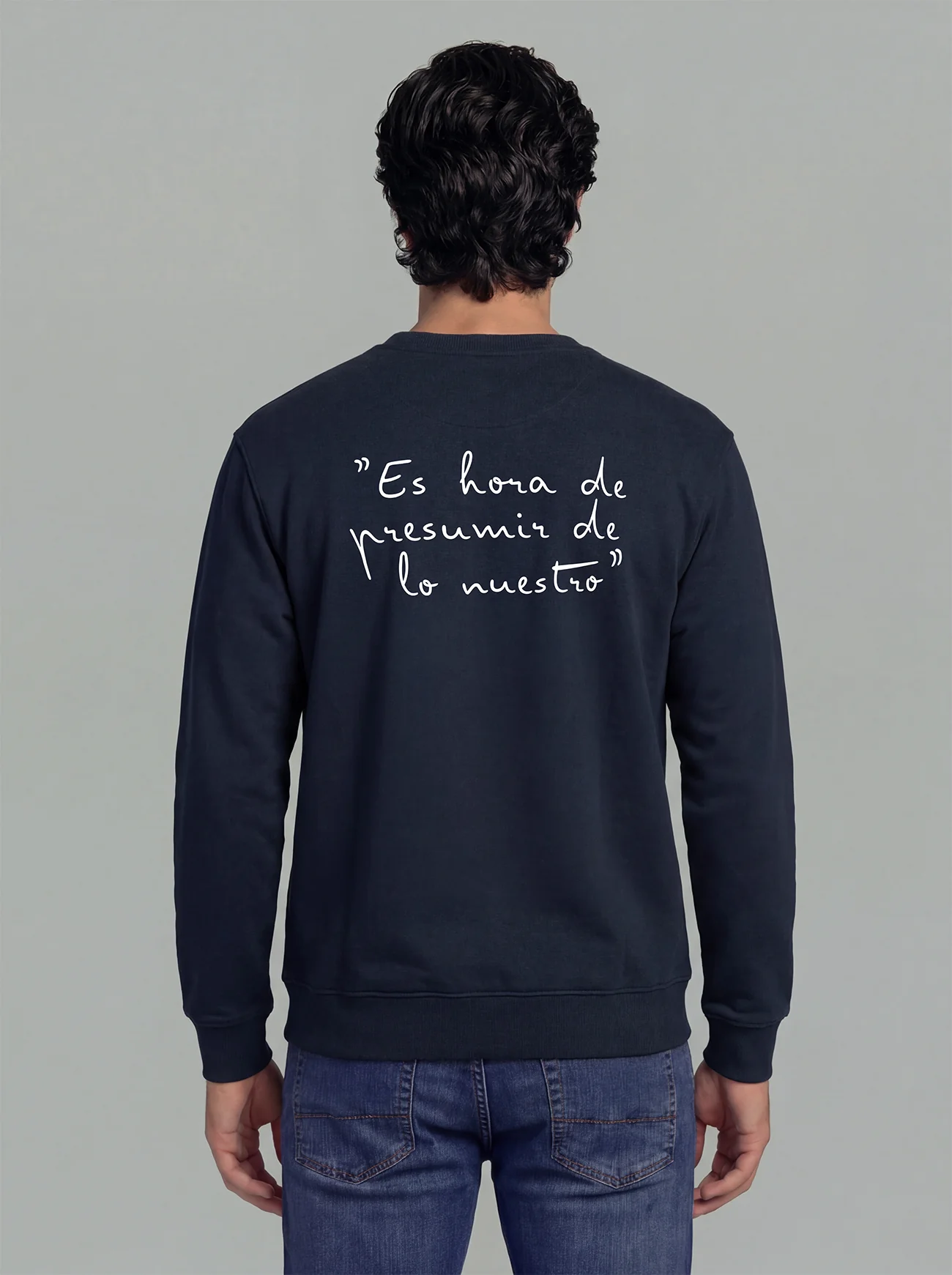 Sudadera Azul Marino Personalizable Hombre - Image 6