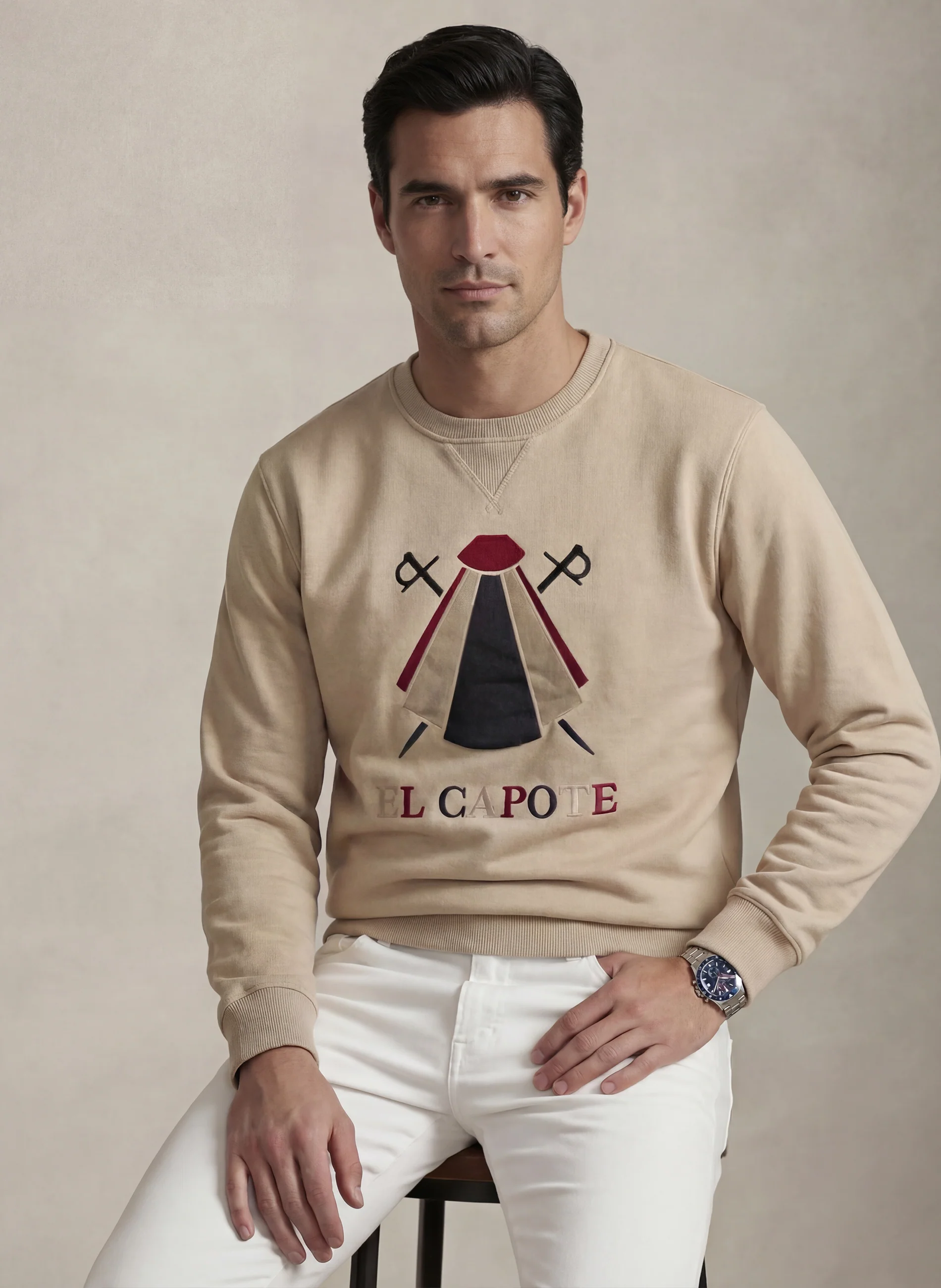 Sudadera Color Turrón El Capote Hombre - Image 5