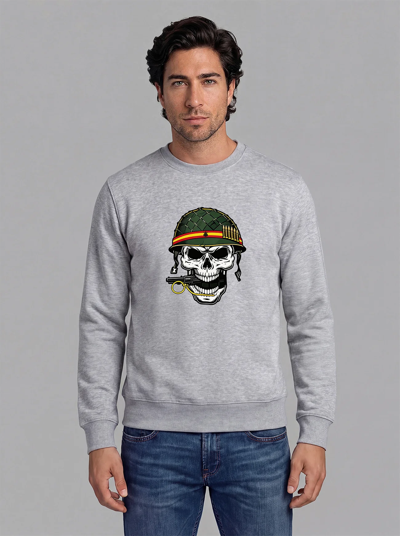 Sudadera Gris Personalizable Hombre - Image 10