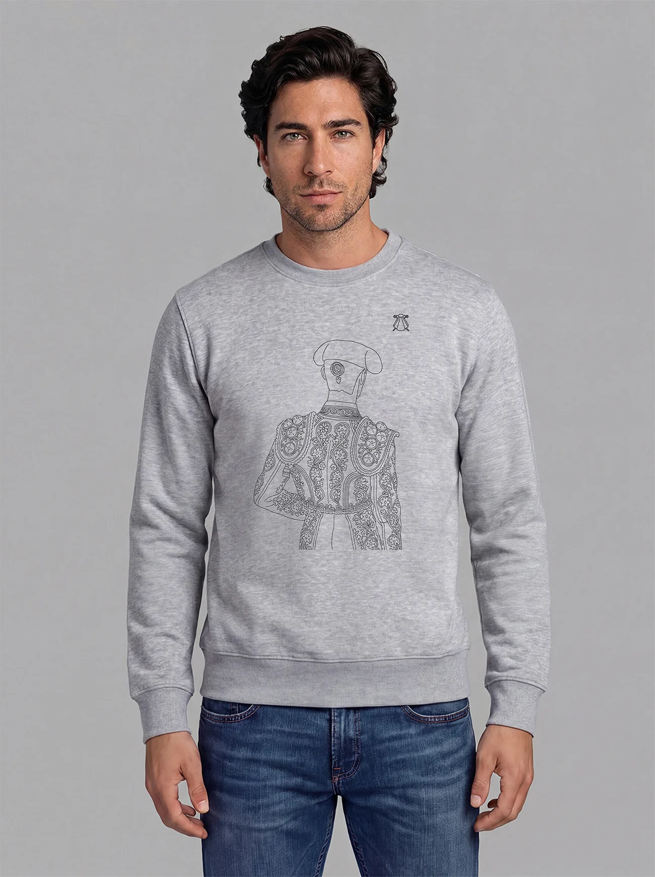 Sudadera Gris Personalizable Hombre - Image 16