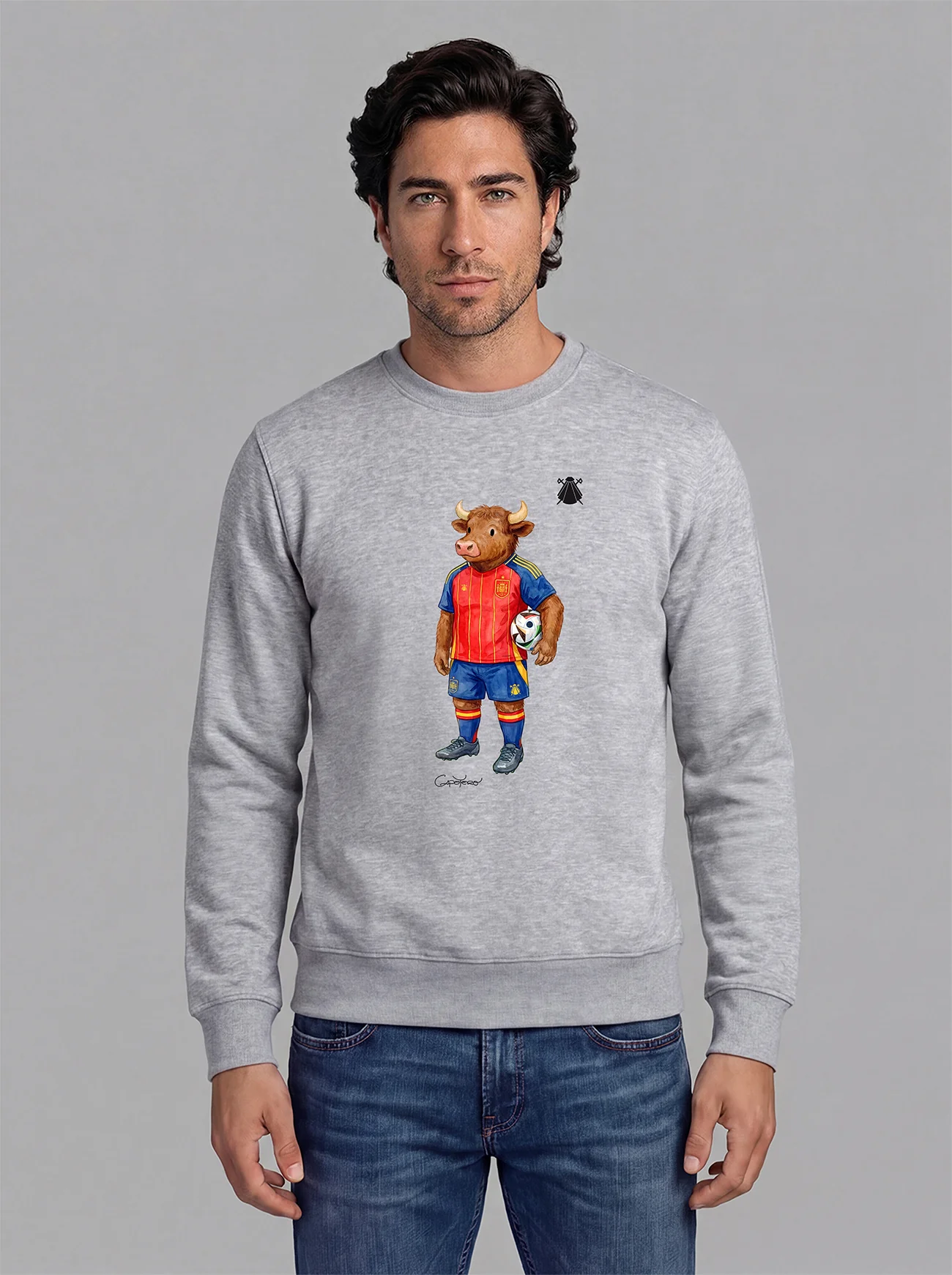 Sudadera Gris Personalizable Hombre - Image 19