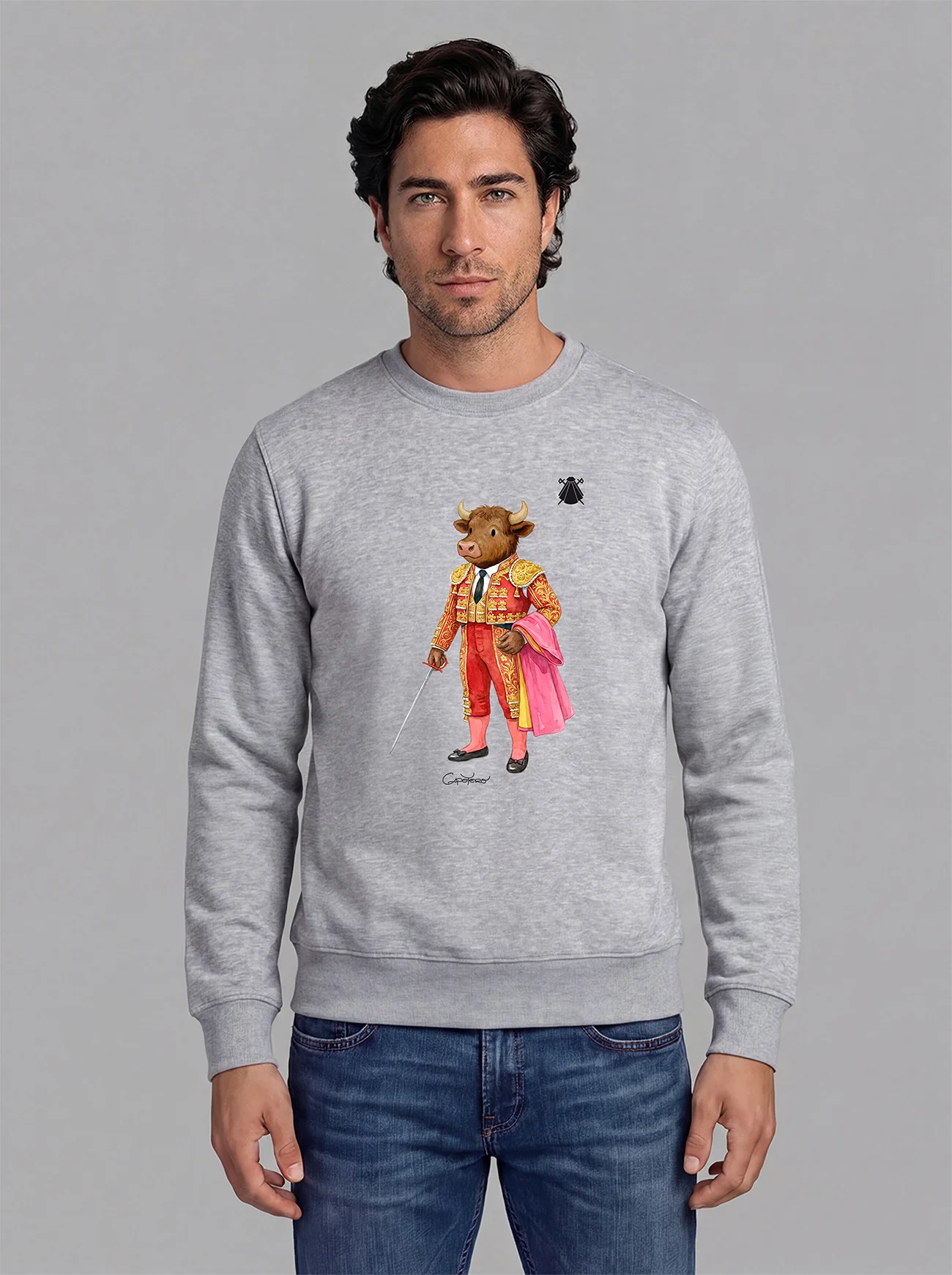 Sudadera Gris Personalizable Hombre - Image 20