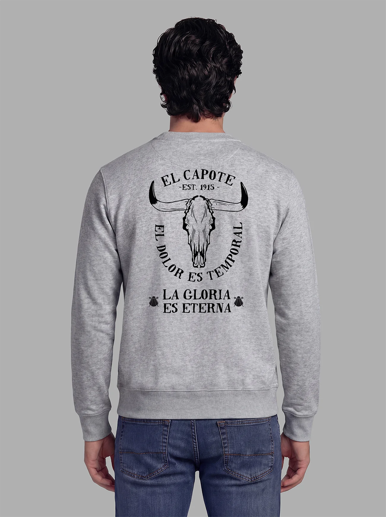 Sudadera Gris Personalizable Hombre - Image 5