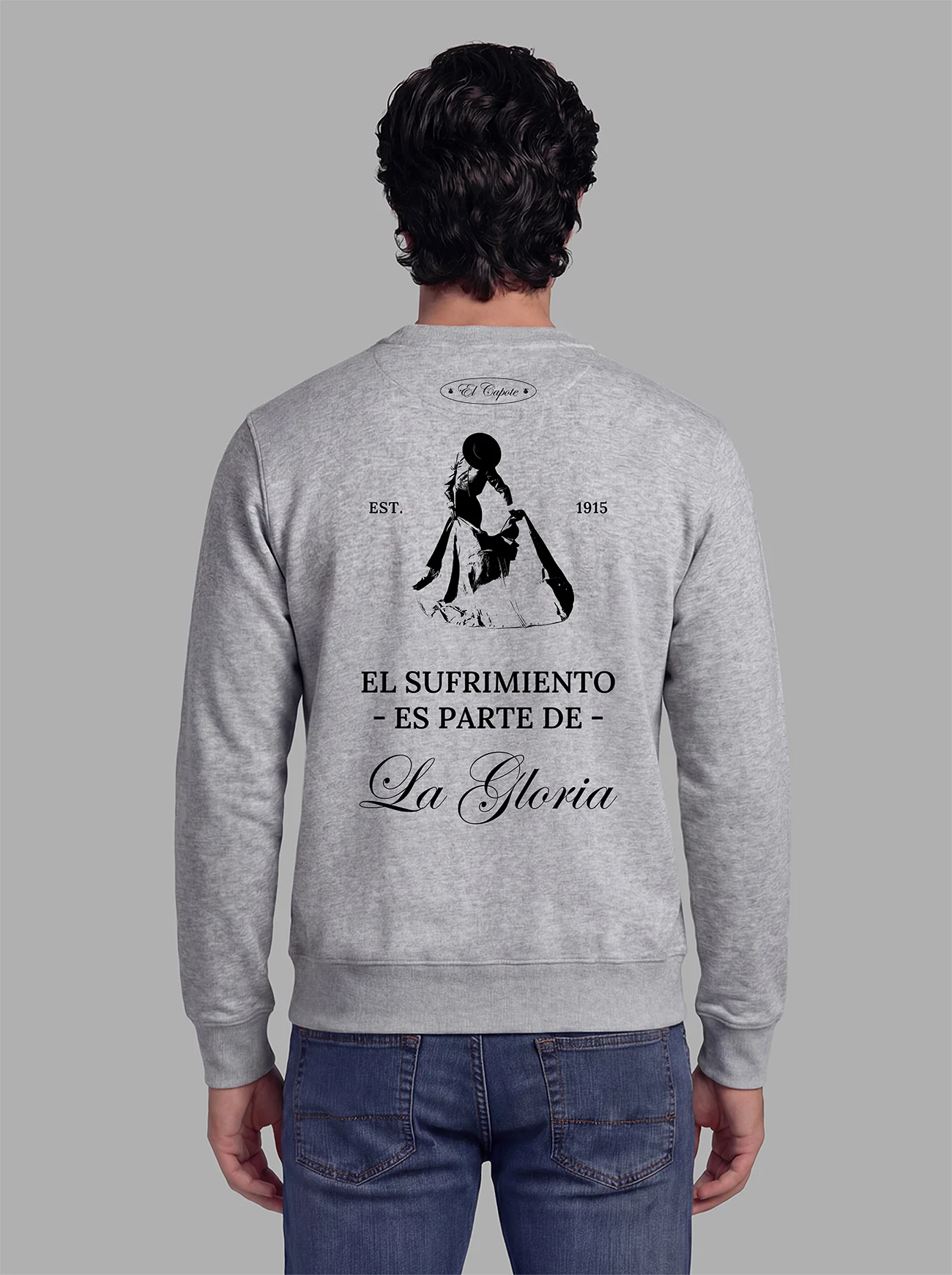 Sudadera Gris Personalizable Hombre - Image 6