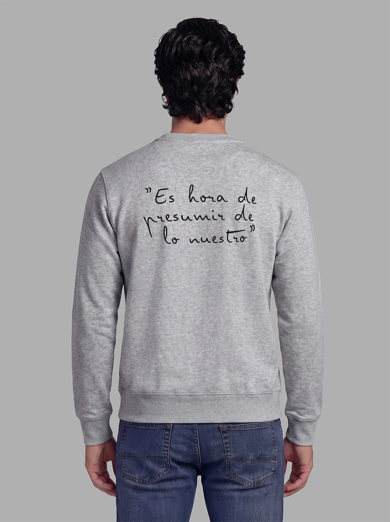 Sudadera Gris Personalizable Hombre - Image 7