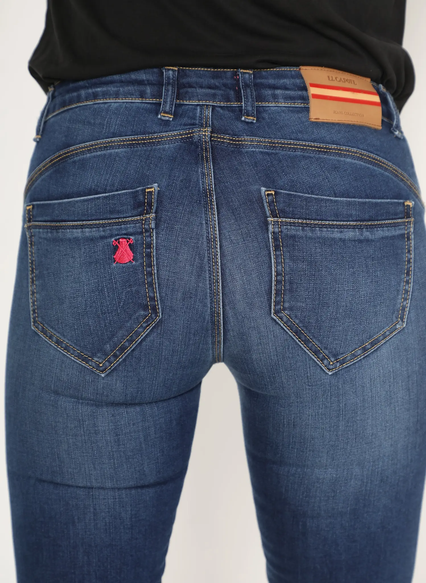 Pantalón Vaquero Azul Oscuro Mujer - Image 5