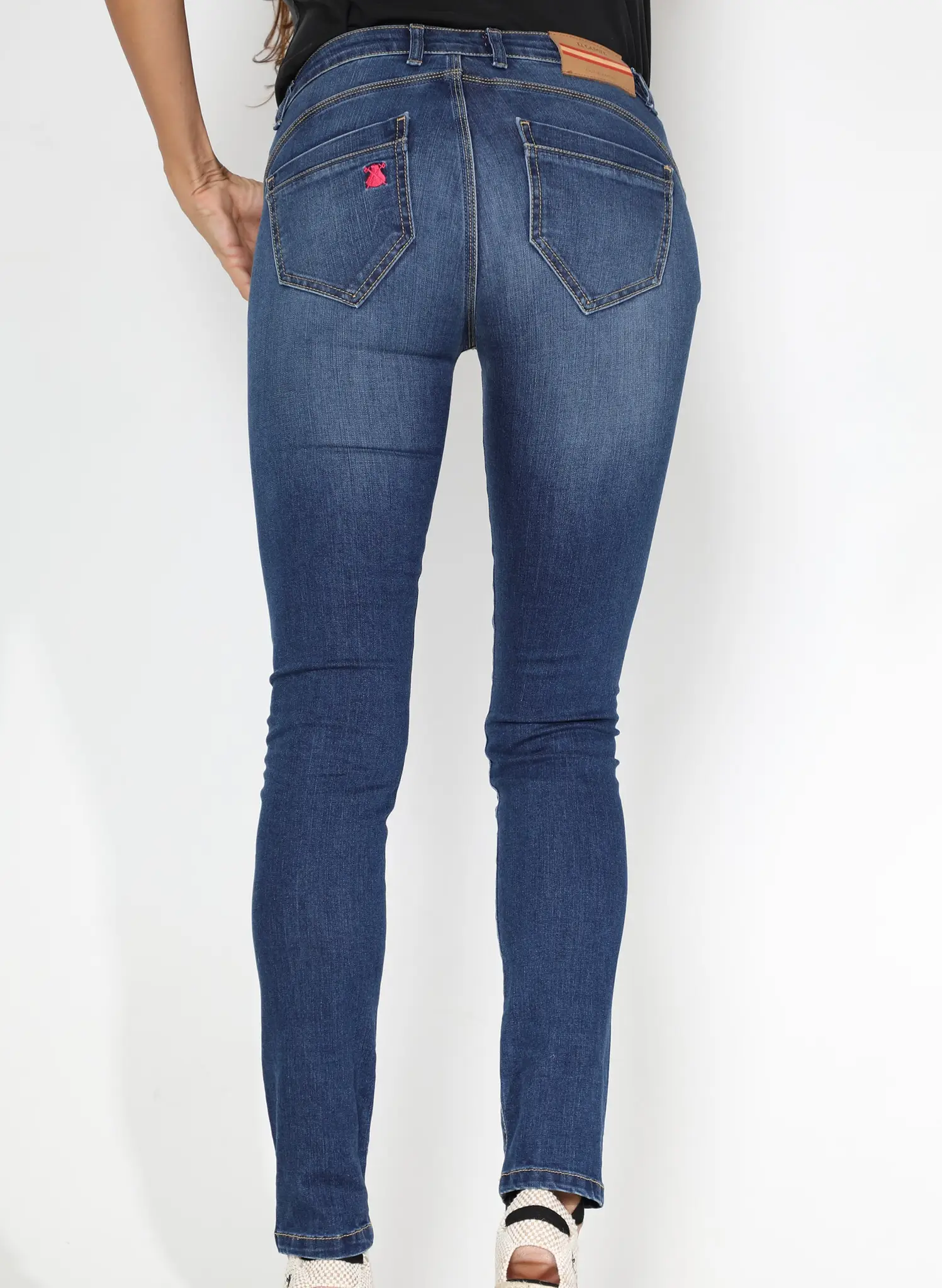 Pantalón Vaquero Azul Oscuro Mujer - Image 8